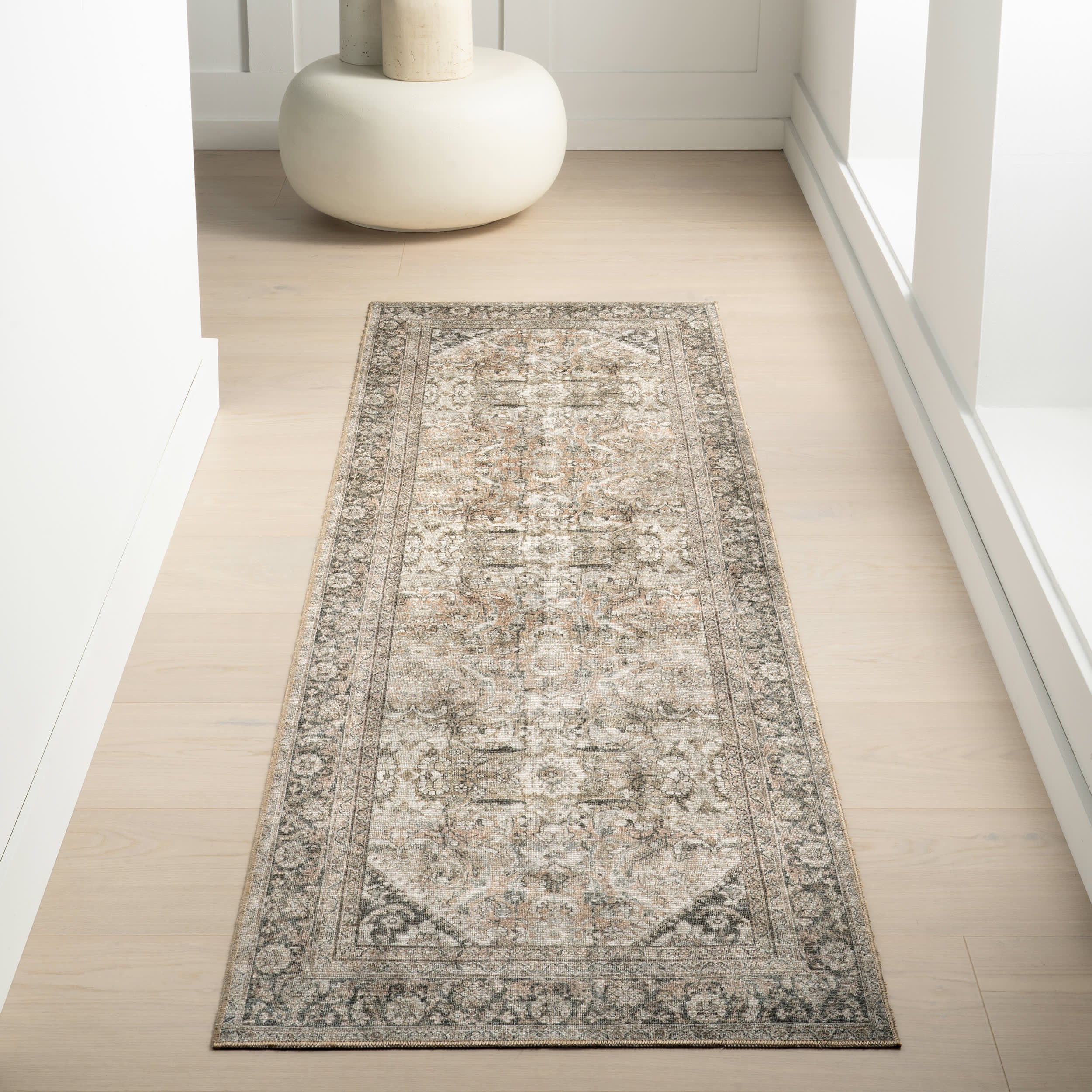 Frenchtown Antiqued Jute-Blend Rug | Dark Beige - Image 2