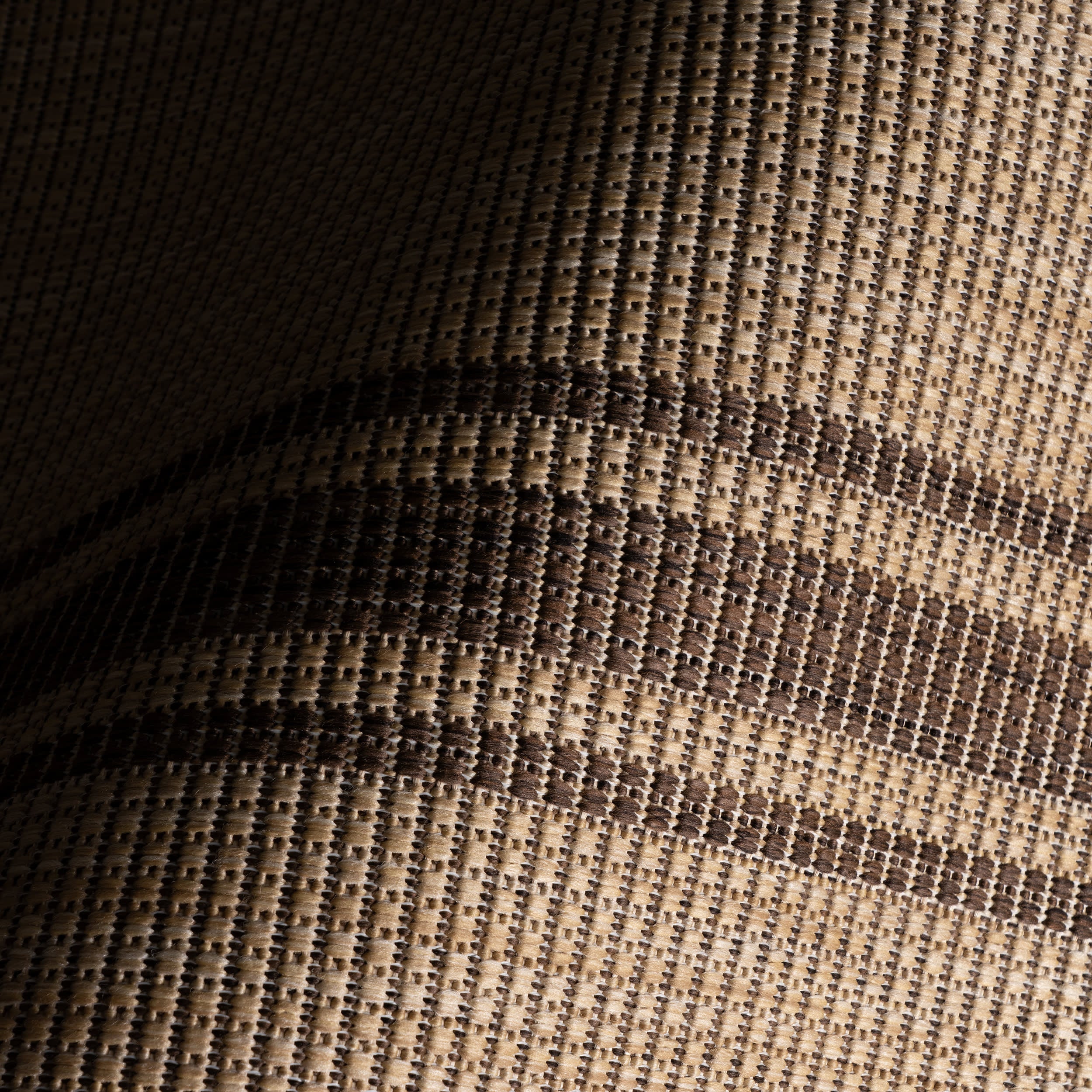 Fresa Coastal Striped Indoor/Outdoor Rug | Brown - Image 2
