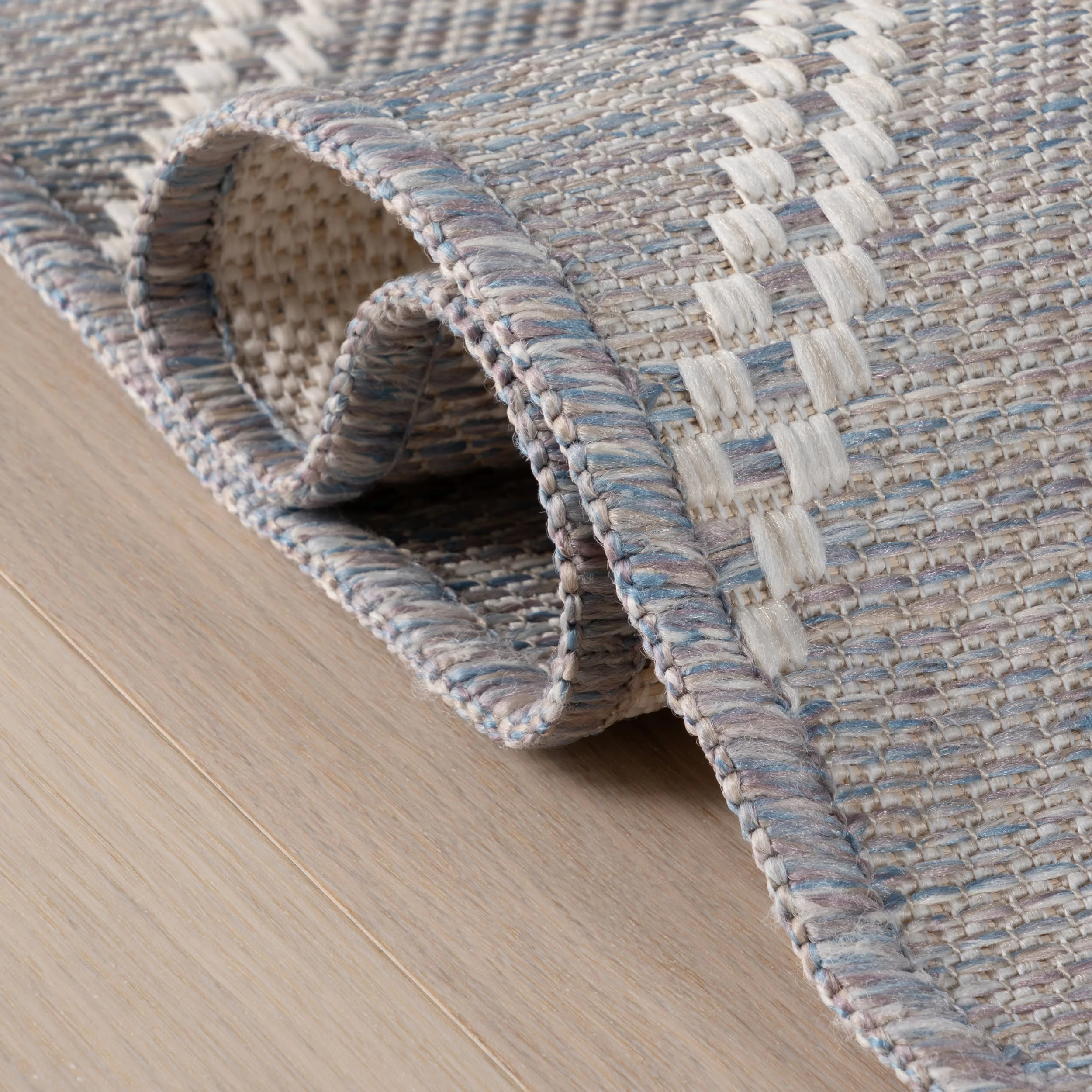 Fresca Modern Diamond Indoor/Outdoor Rug | Grey - Image 10