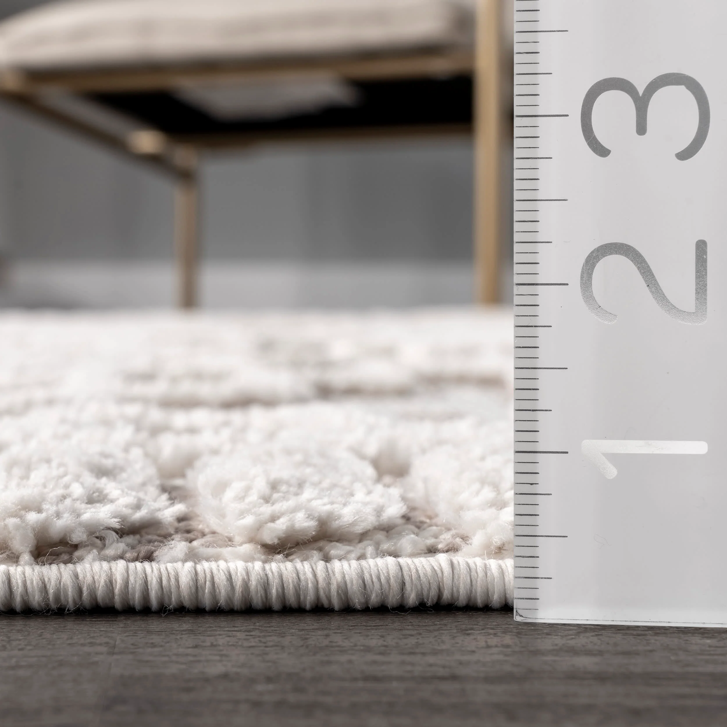 Frida Textured Moroccan Rug | Beige - Image 5