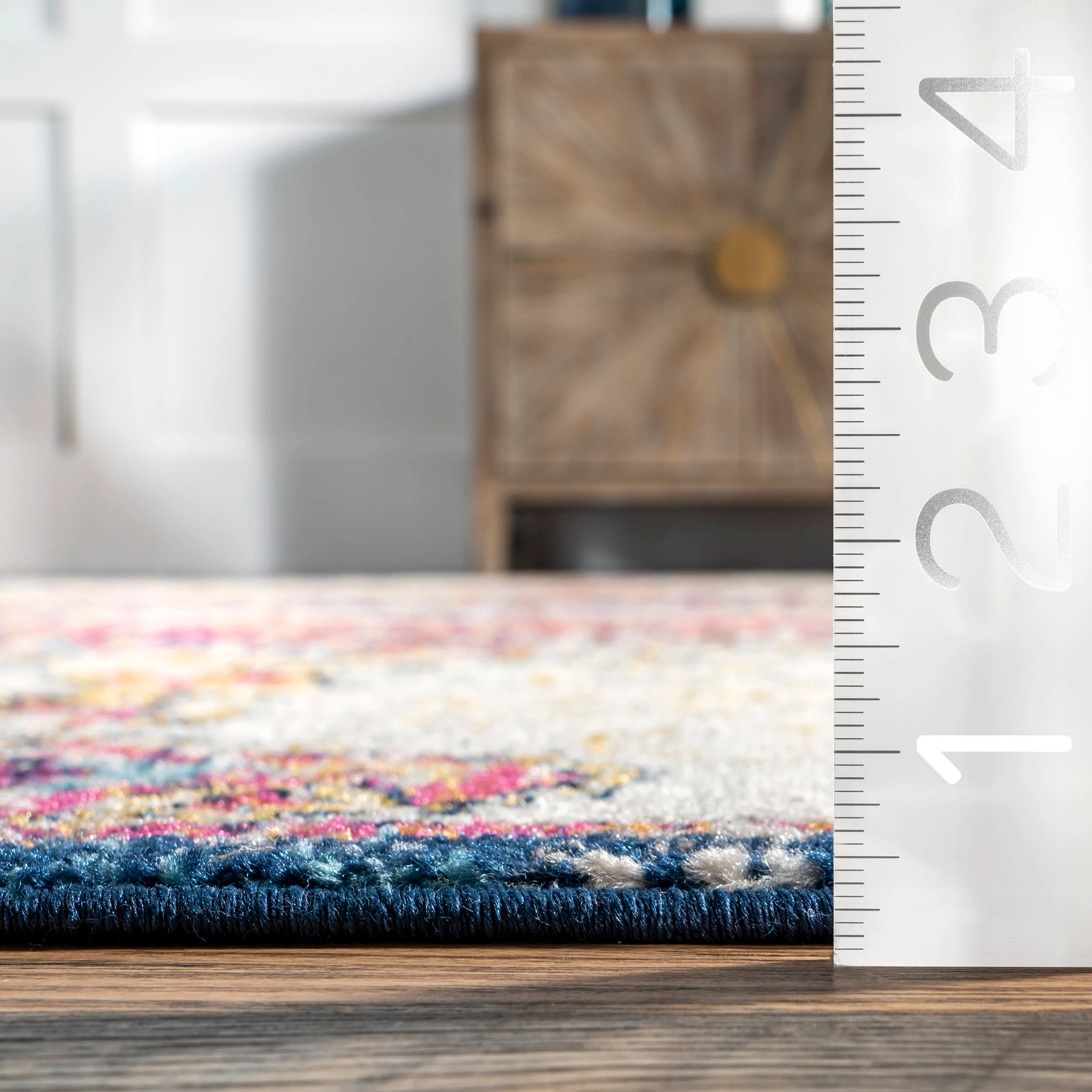 Frilly Corinthian Medallion Rug | Multicolor - Image 5