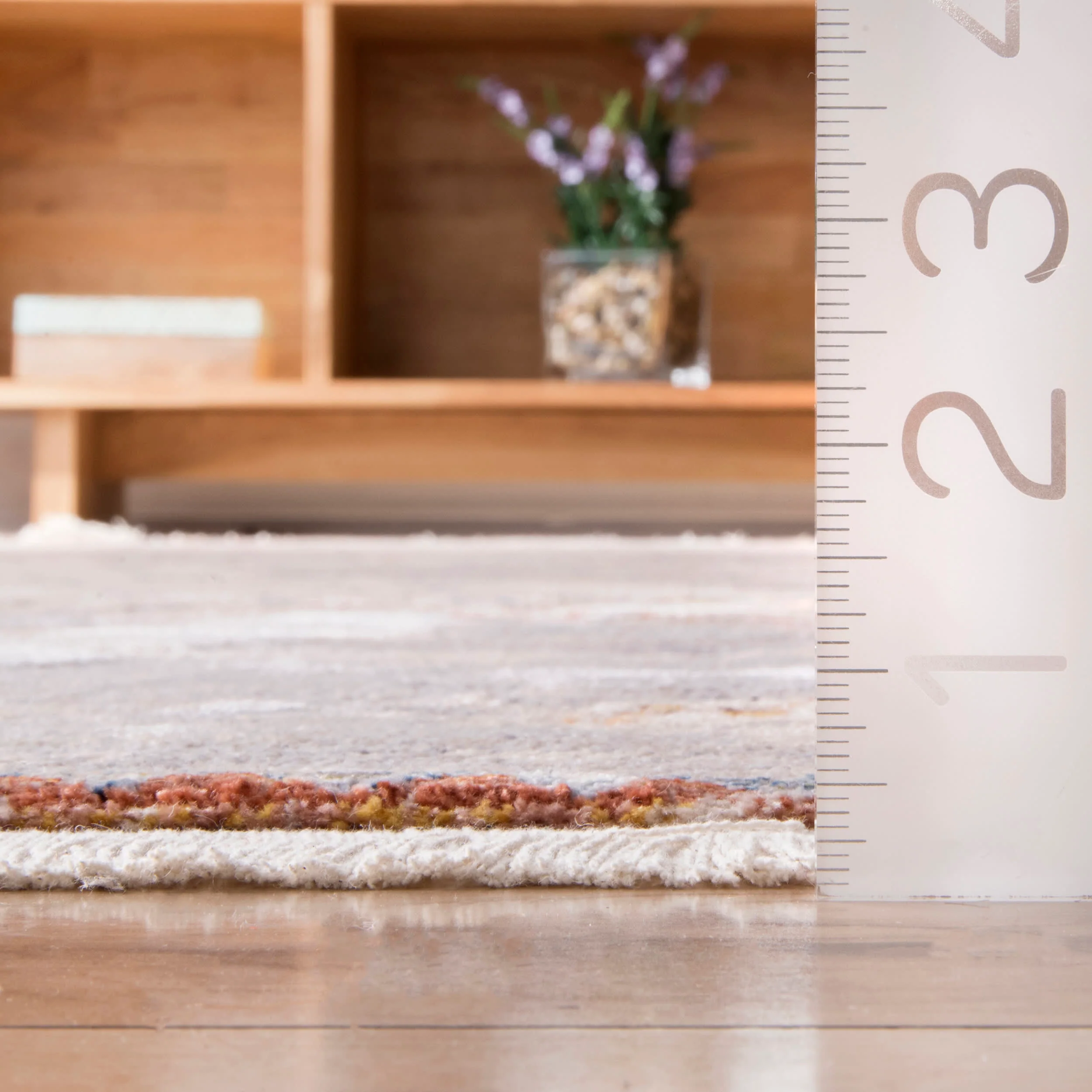 Frilly Ornate Medallion Fringe Rug | Grey - Image 5