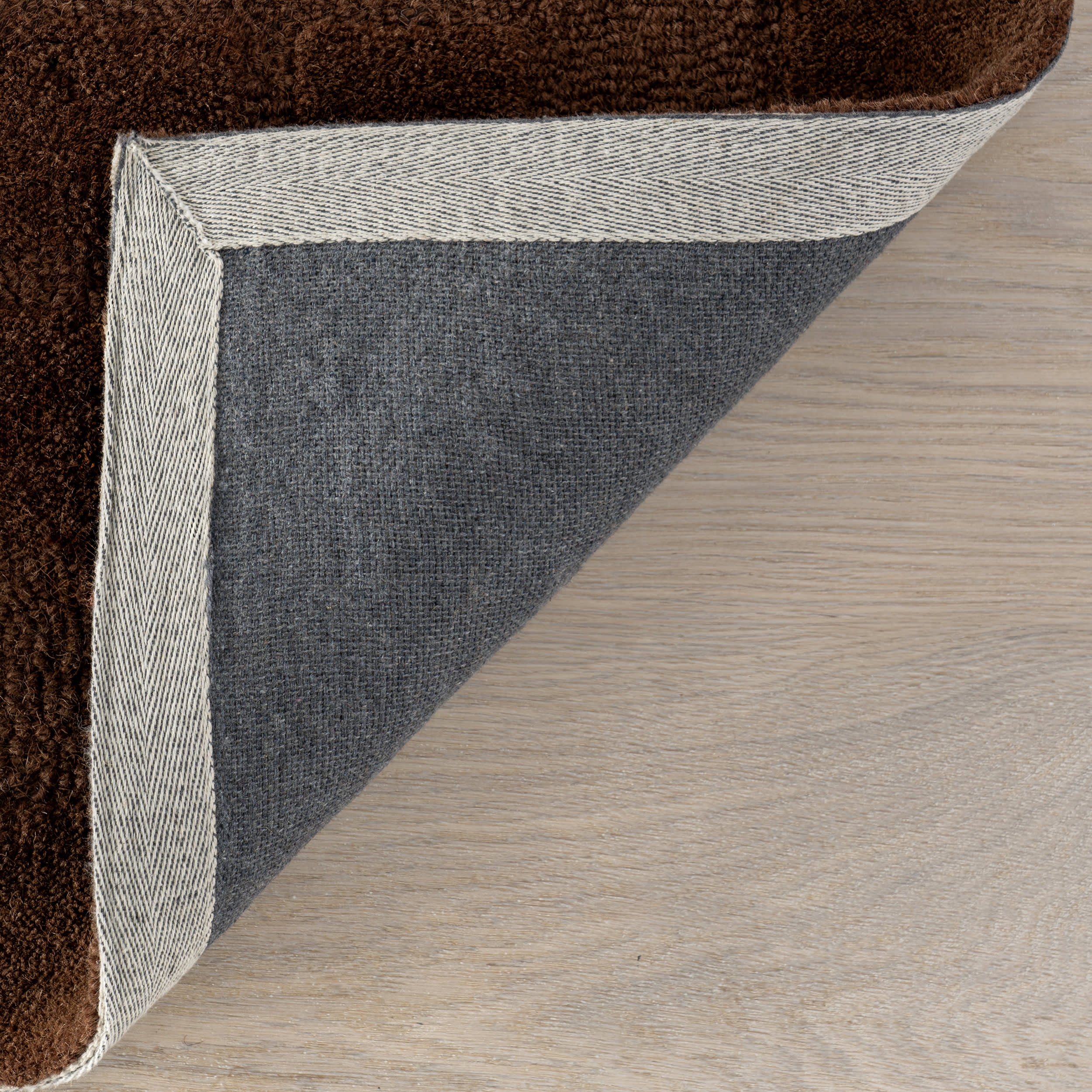 Fritz Checked Wool Rug | Brown - Image 8