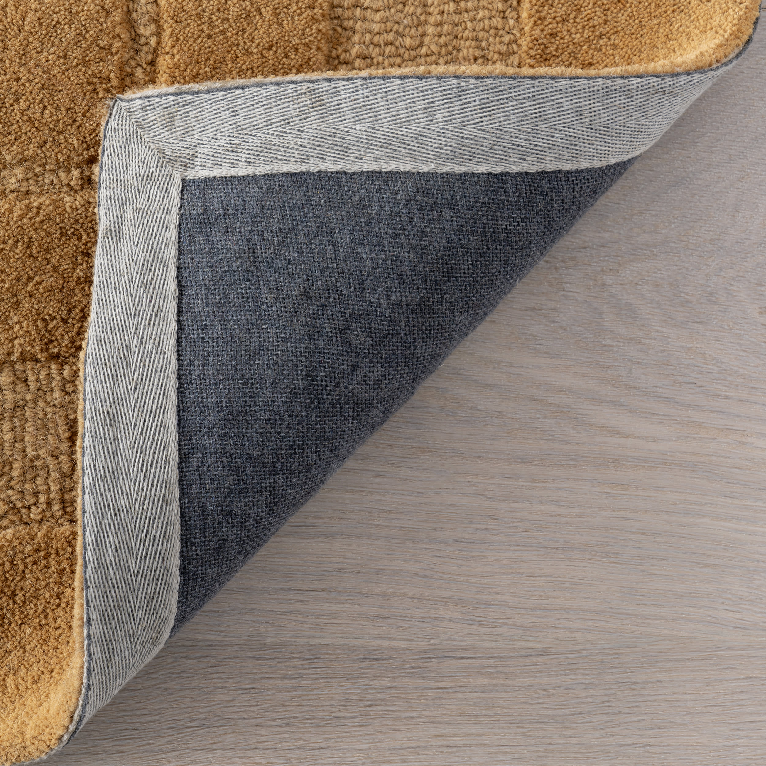 Fritz Checked Wool Rug | Golden Yellow - Image 7