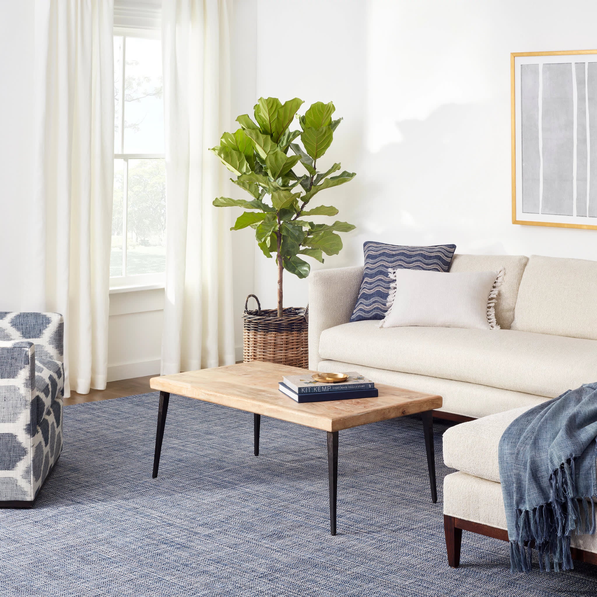 Fusion Handwoven Indoor/Outdoor Rug | Blue - Image 4