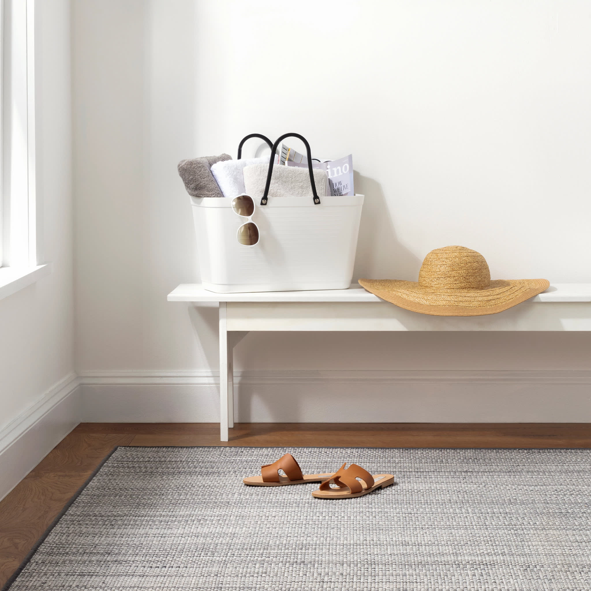 Fusion Handwoven Indoor/Outdoor Custom Rug | Grey - Image 2