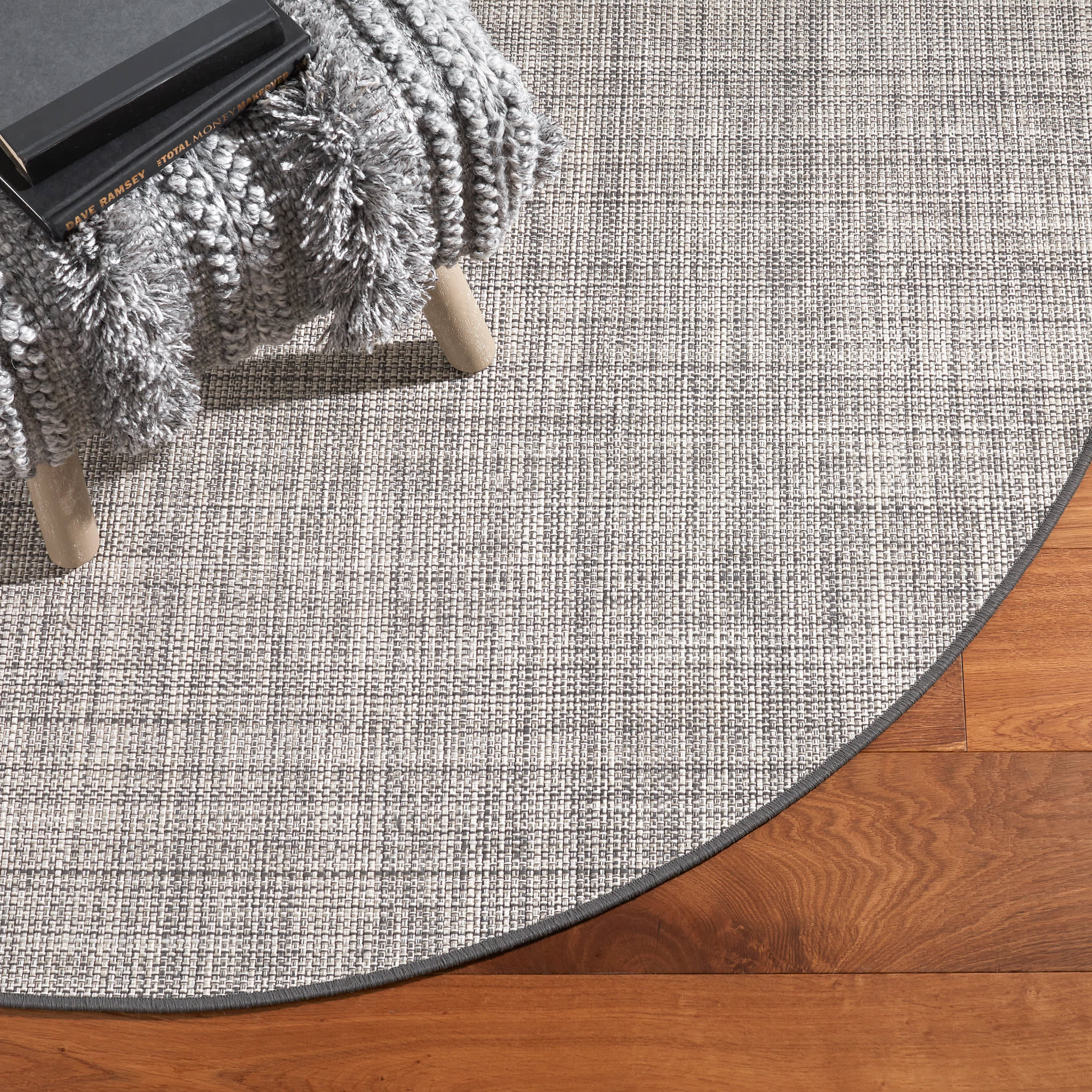 Fusion Handwoven Indoor/Outdoor Custom Rug | Grey - Image 5