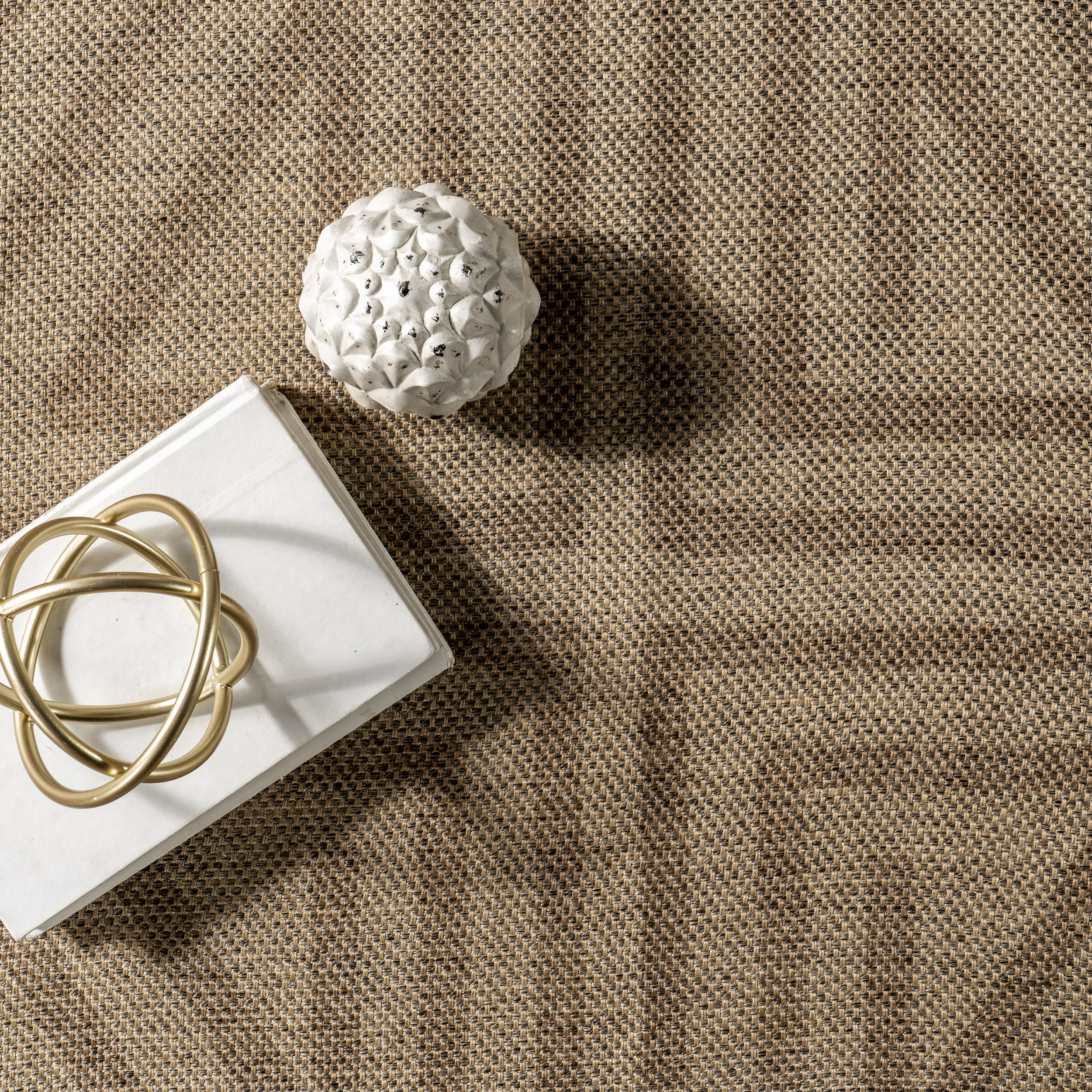 Gabriellia Easy-Jute Washable Maze Rug | Natural - Image 6