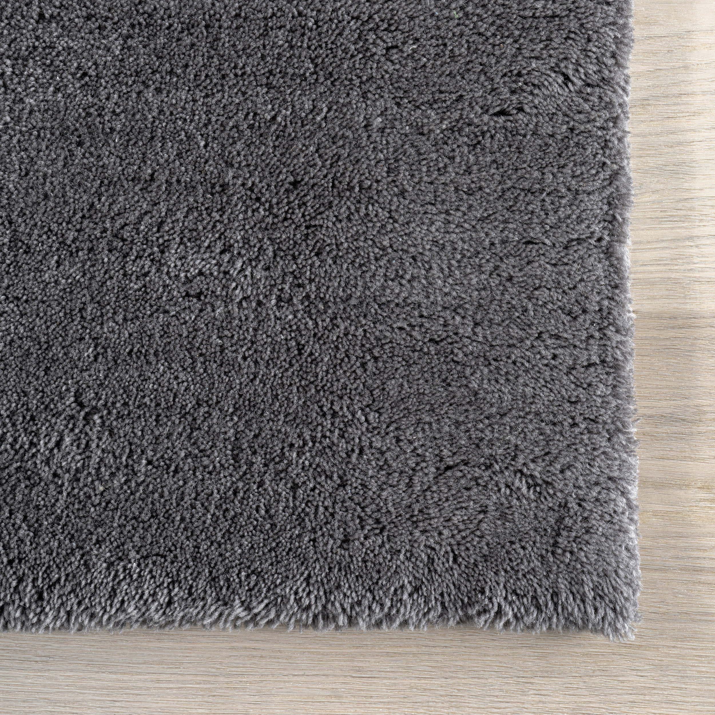 Gaia New Zealand Wool Shag Rug | Dark Grey - Image 4