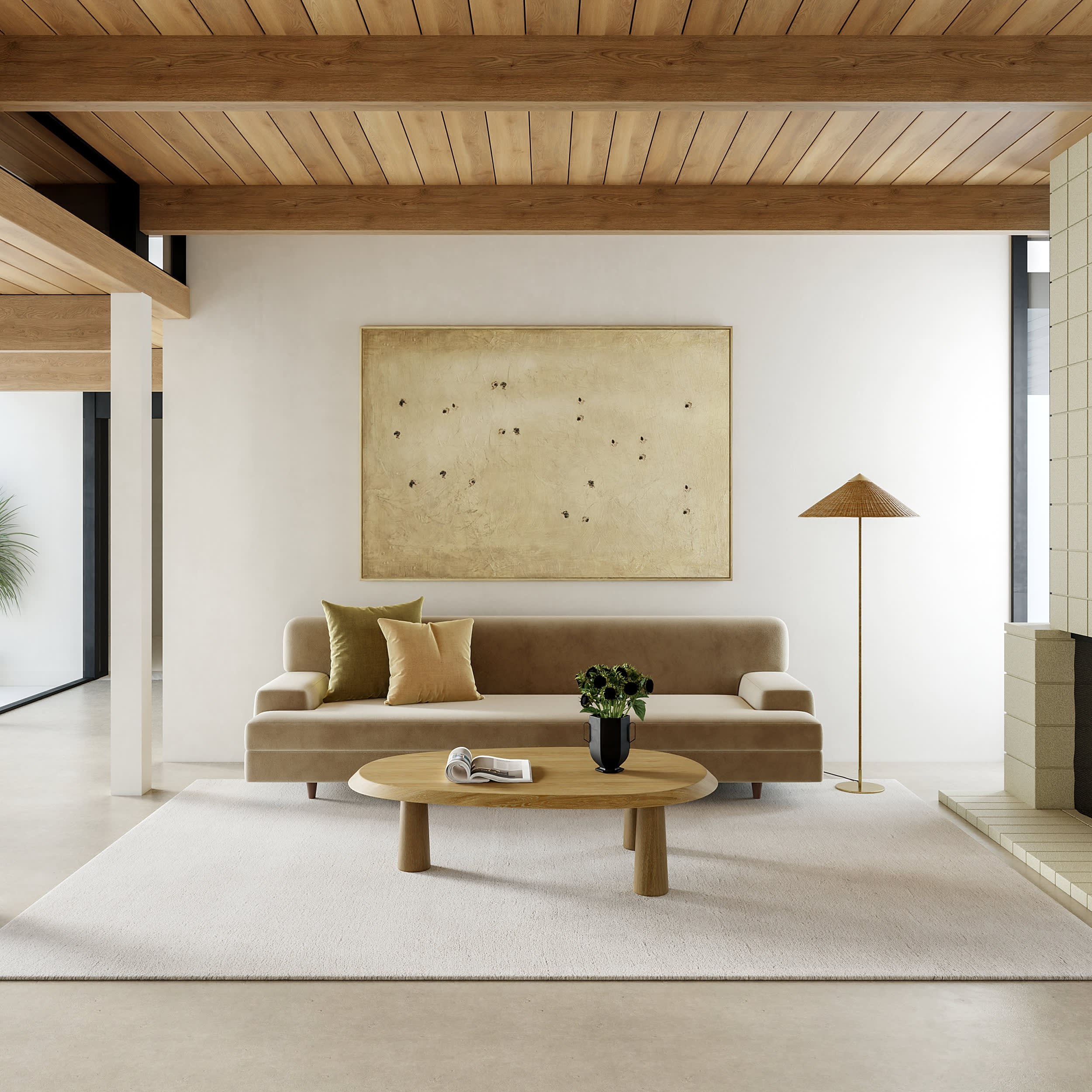 Gaia New Zealand Wool Shag Rug | Ivory - Image 9