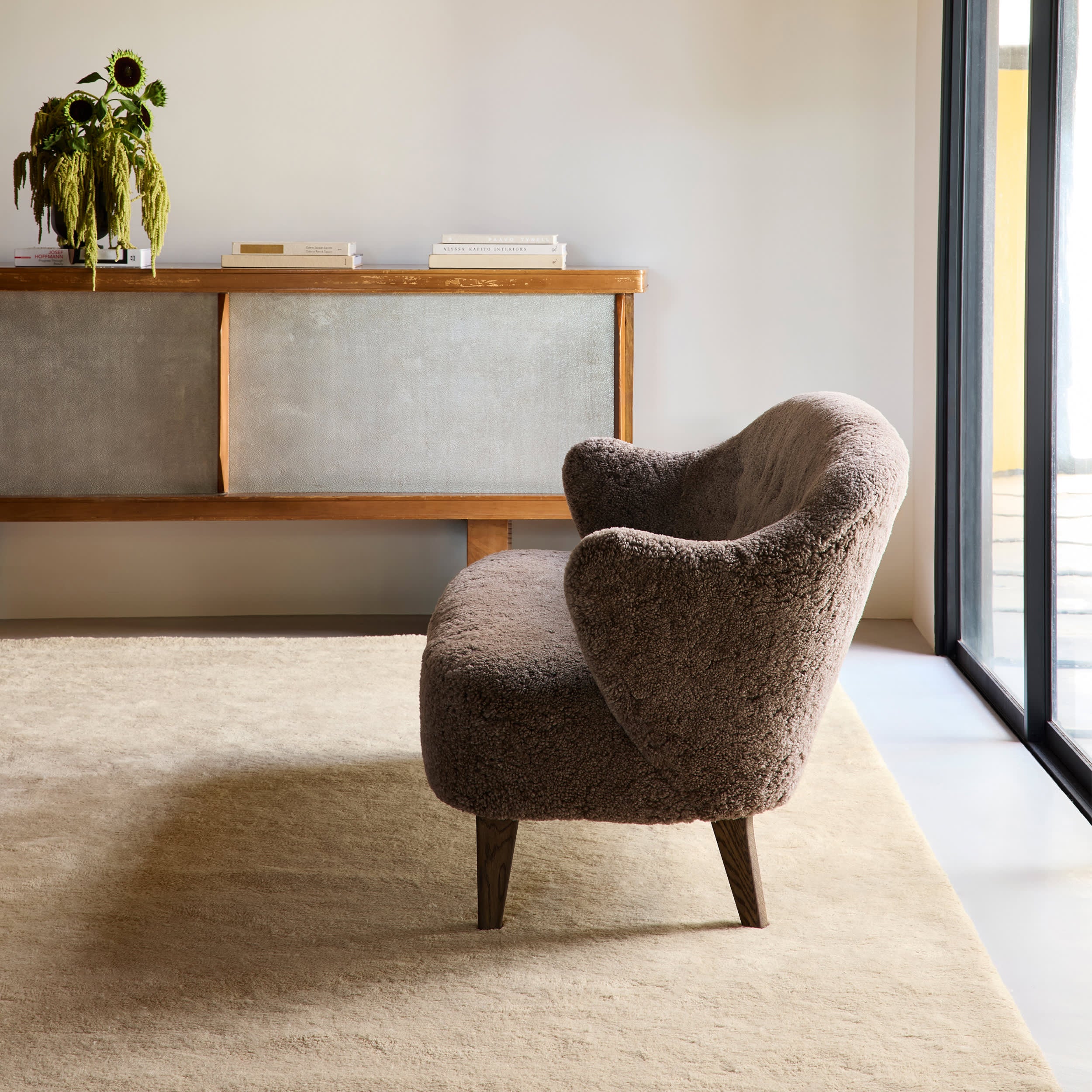 Gaia New Zealand Wool Shag Rug | Sand - Image 2