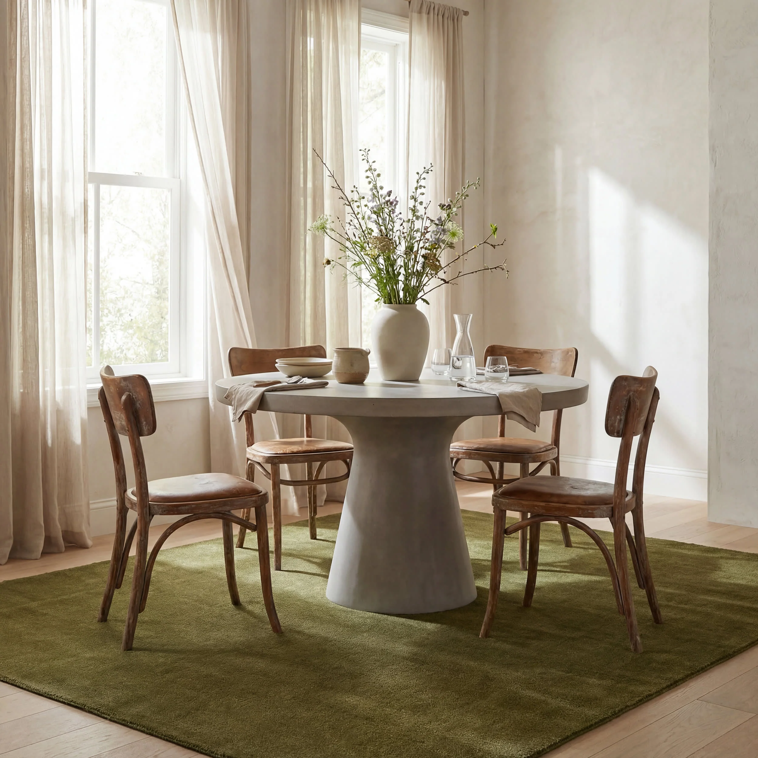 Garania Modern Green Rug | Green - Image 4