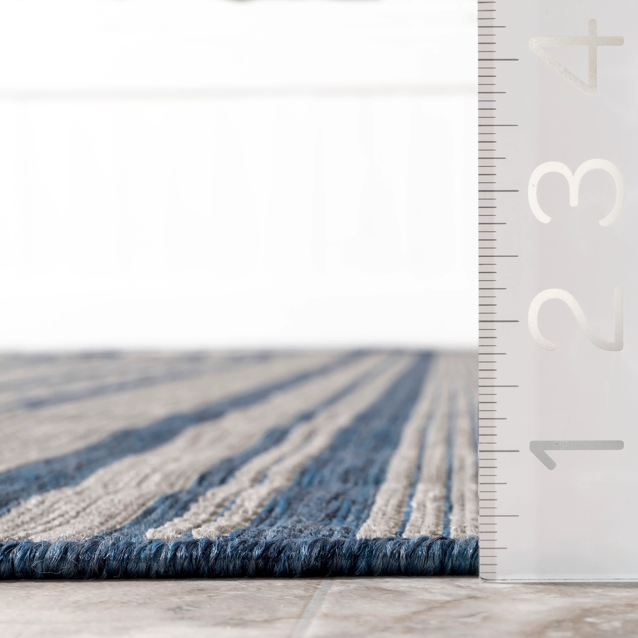 Gazania Striped Indoor/Outdoor Rug | Blue - Image 4
