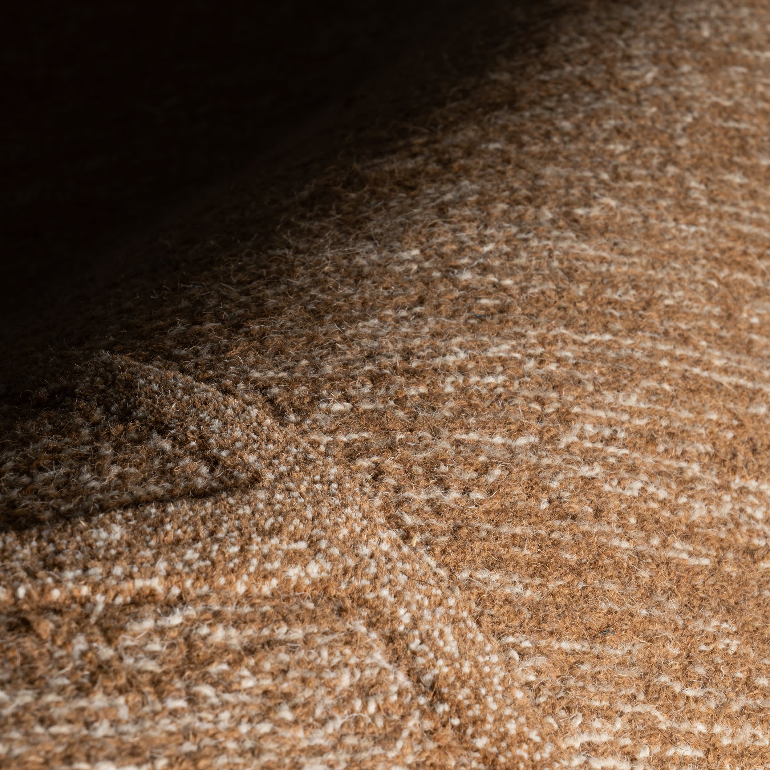 Gea Geometric Bordered Wool Rug | Brown - Image 3