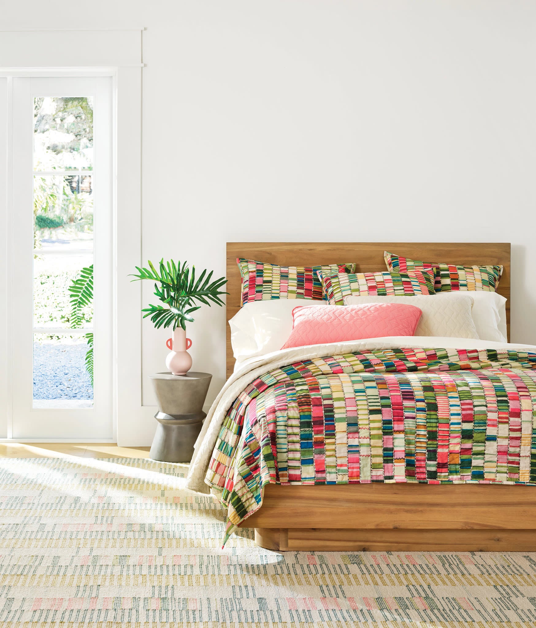 Penelope Stripe Coverlet | Multi - Image 2