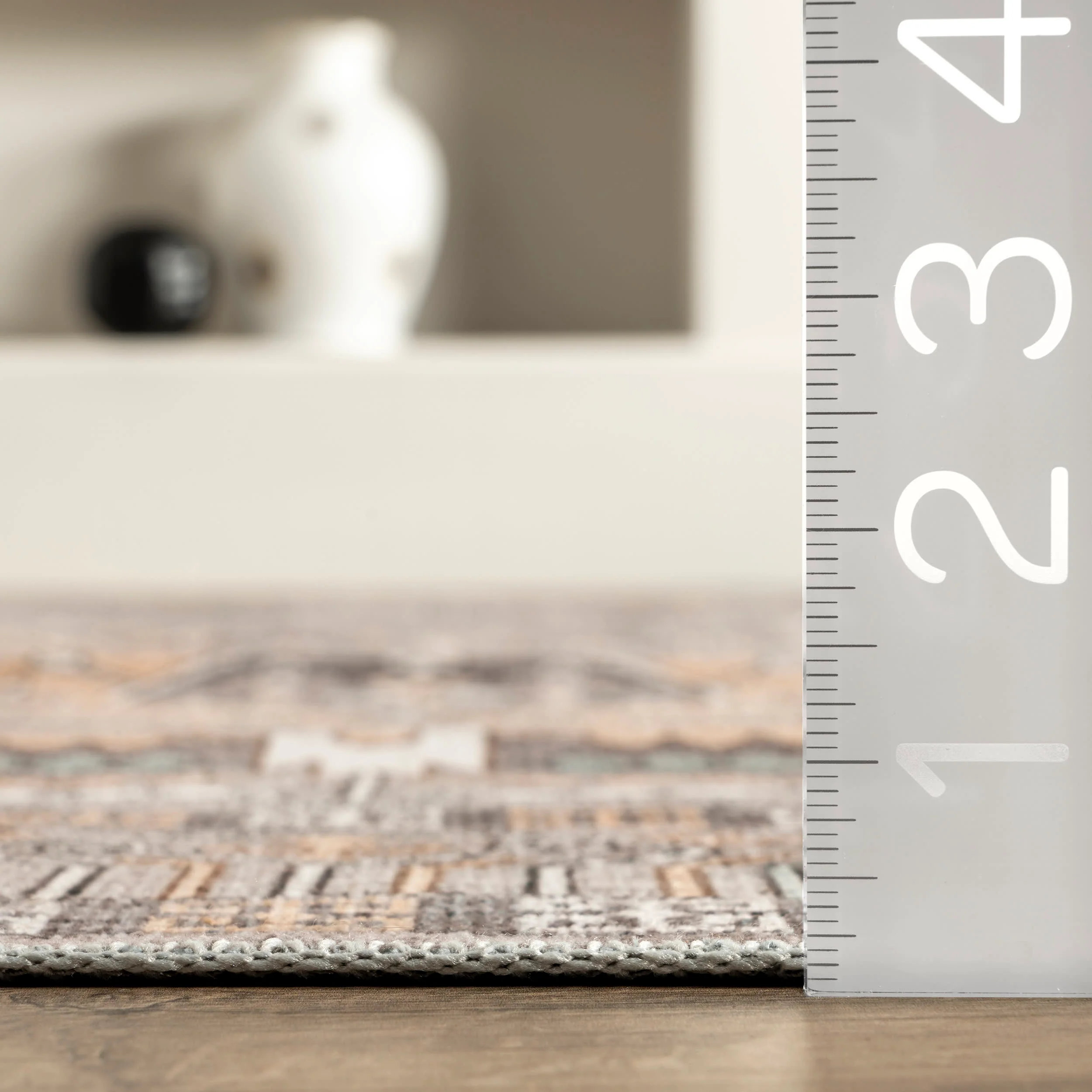 Gemma Washable Disks Rug | Brown - Image 5