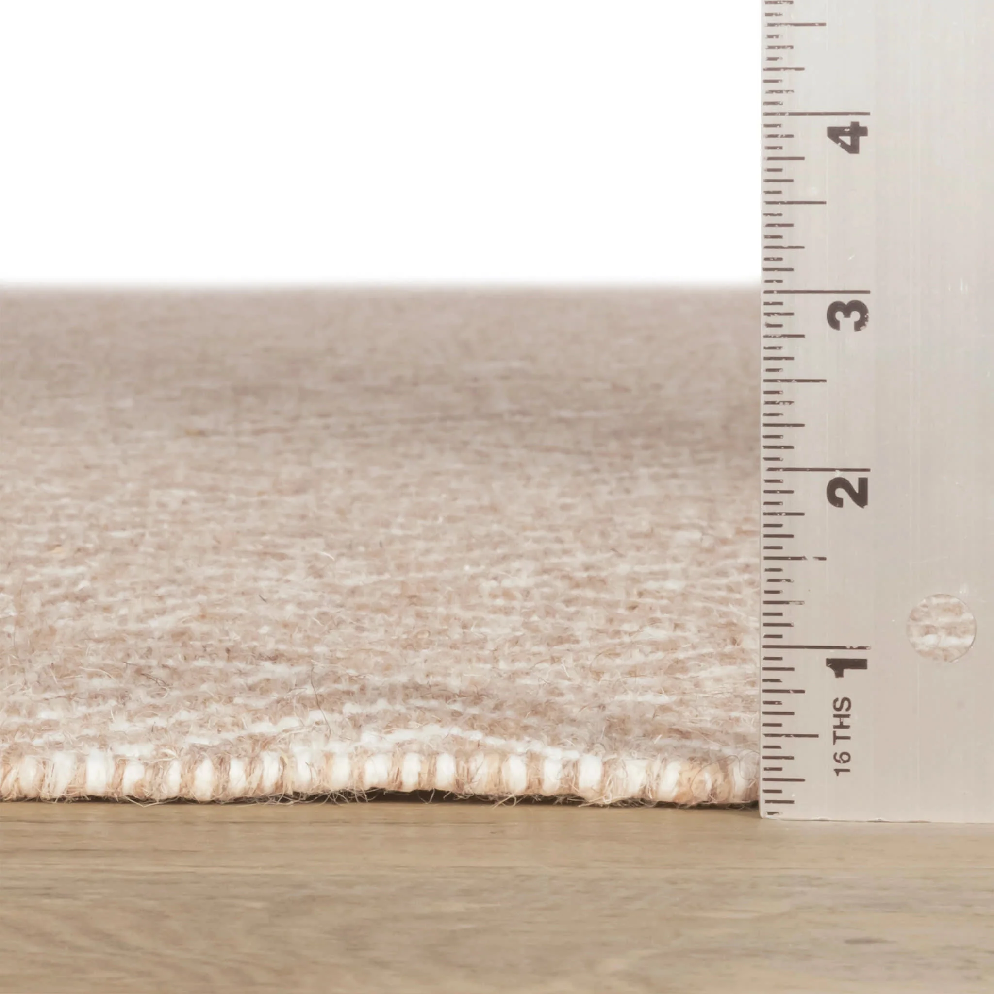Geo Diamond Handwoven Wool Rug | Natural/Ivory - Image 4