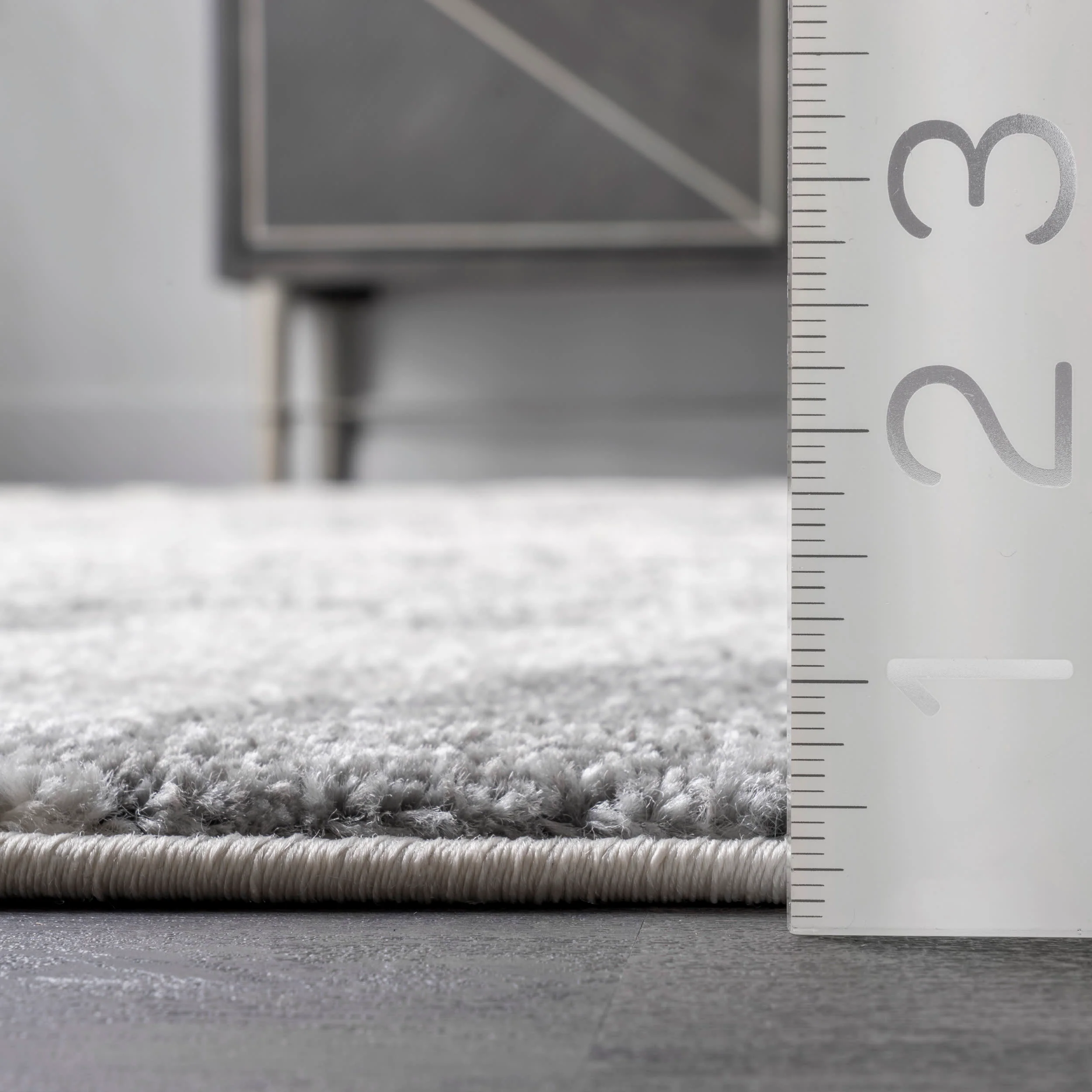 Geometric Banded Rug | Grey - Image 5