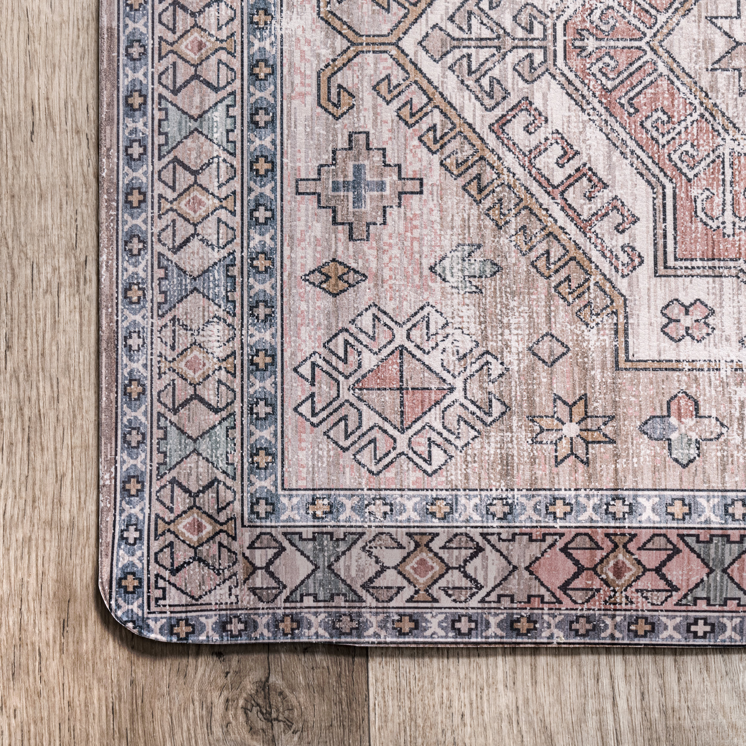Geometric Shapes Anti-Fatigue Mat | Peach - Image 3