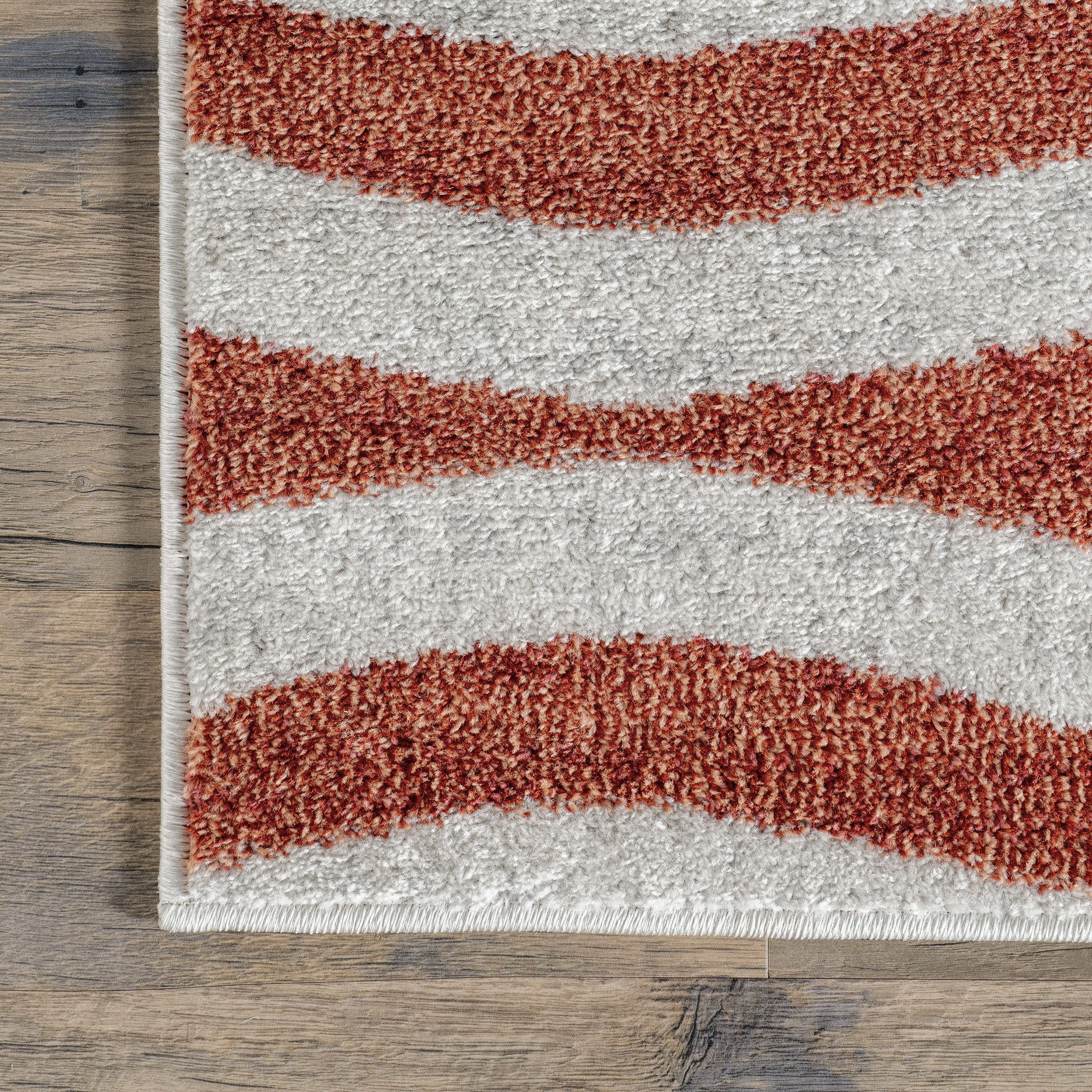 Geometric Waves Rug | Pink - Image 3