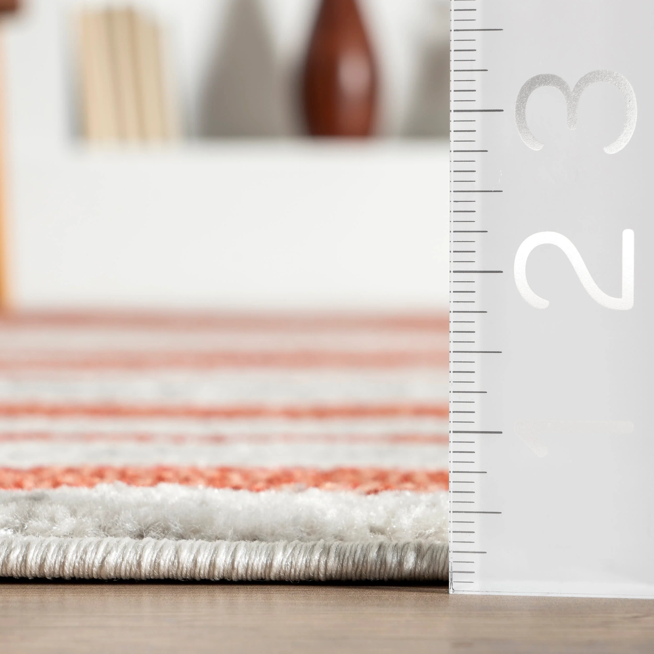 Geometric Waves Rug | Pink - Image 5