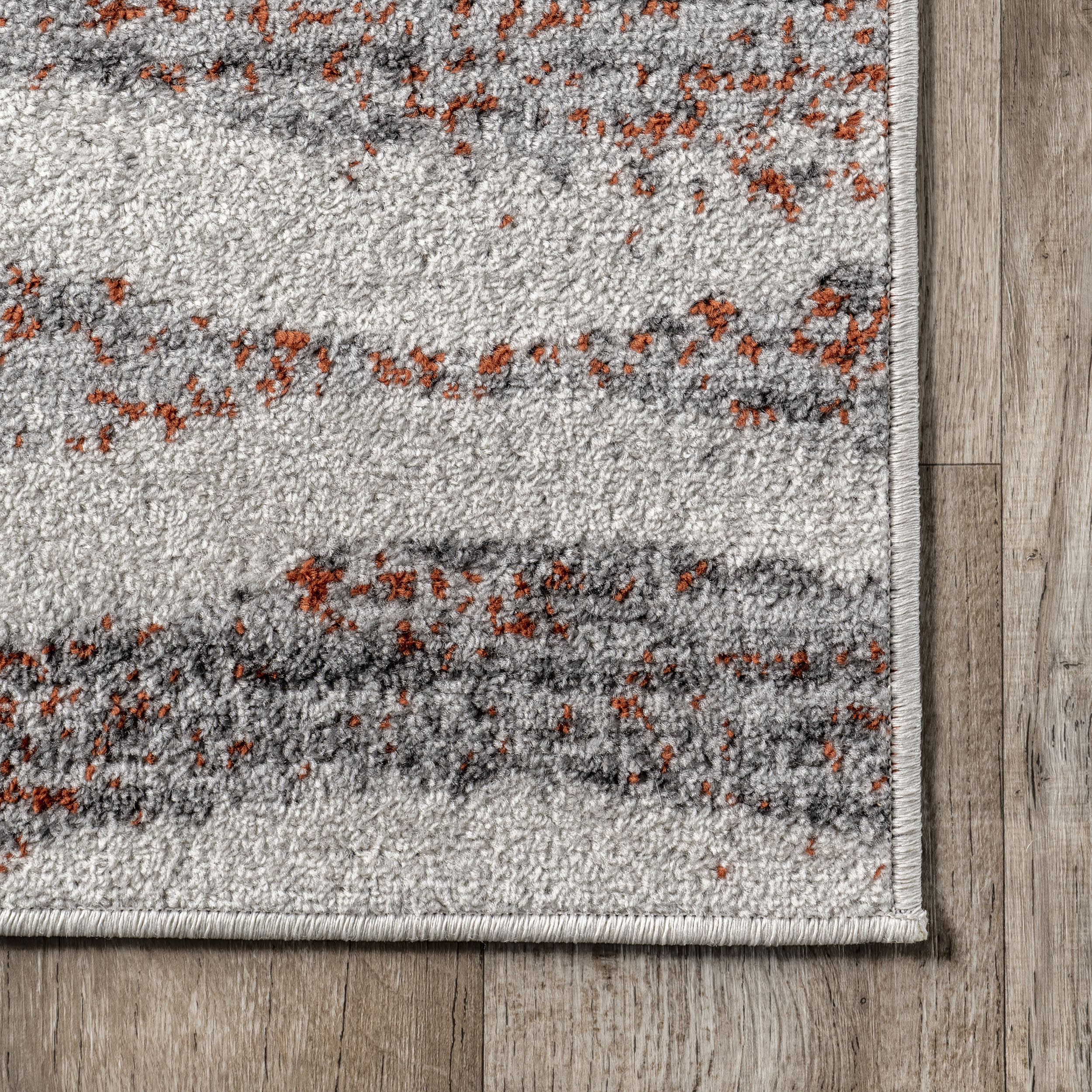 Geometric Waves Rug | Red - Image 3