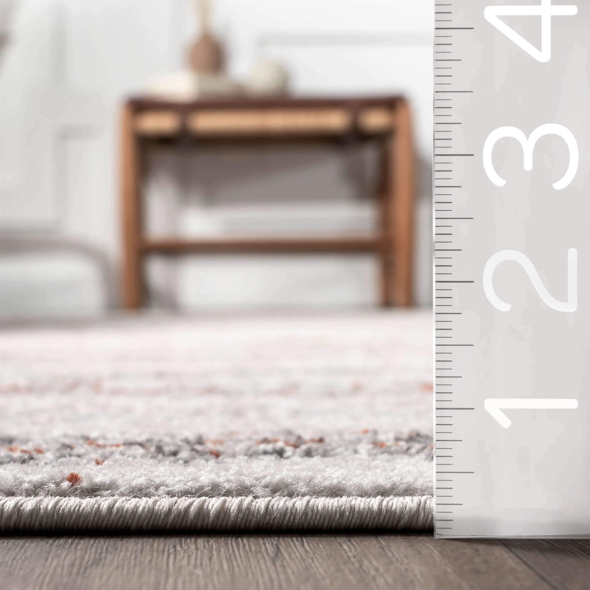 Geometric Waves Rug | Red - Image 5