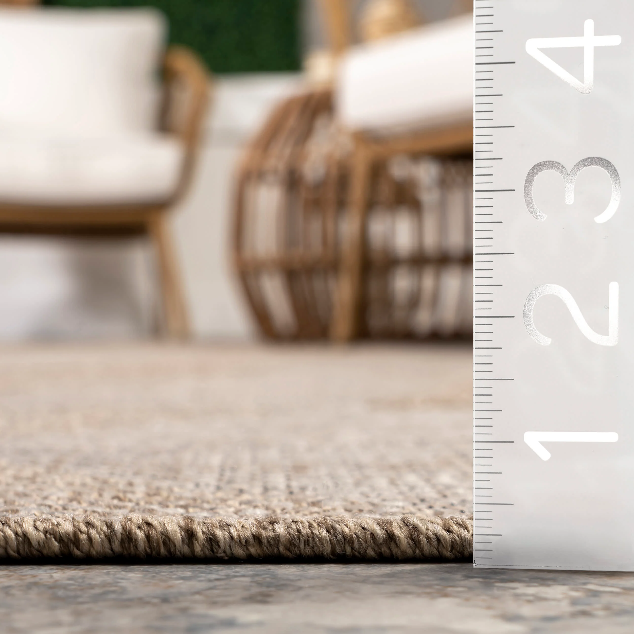 Gertrudis Geometric Tessellated Indoor/Outdoor Rug | Tan - Image 5