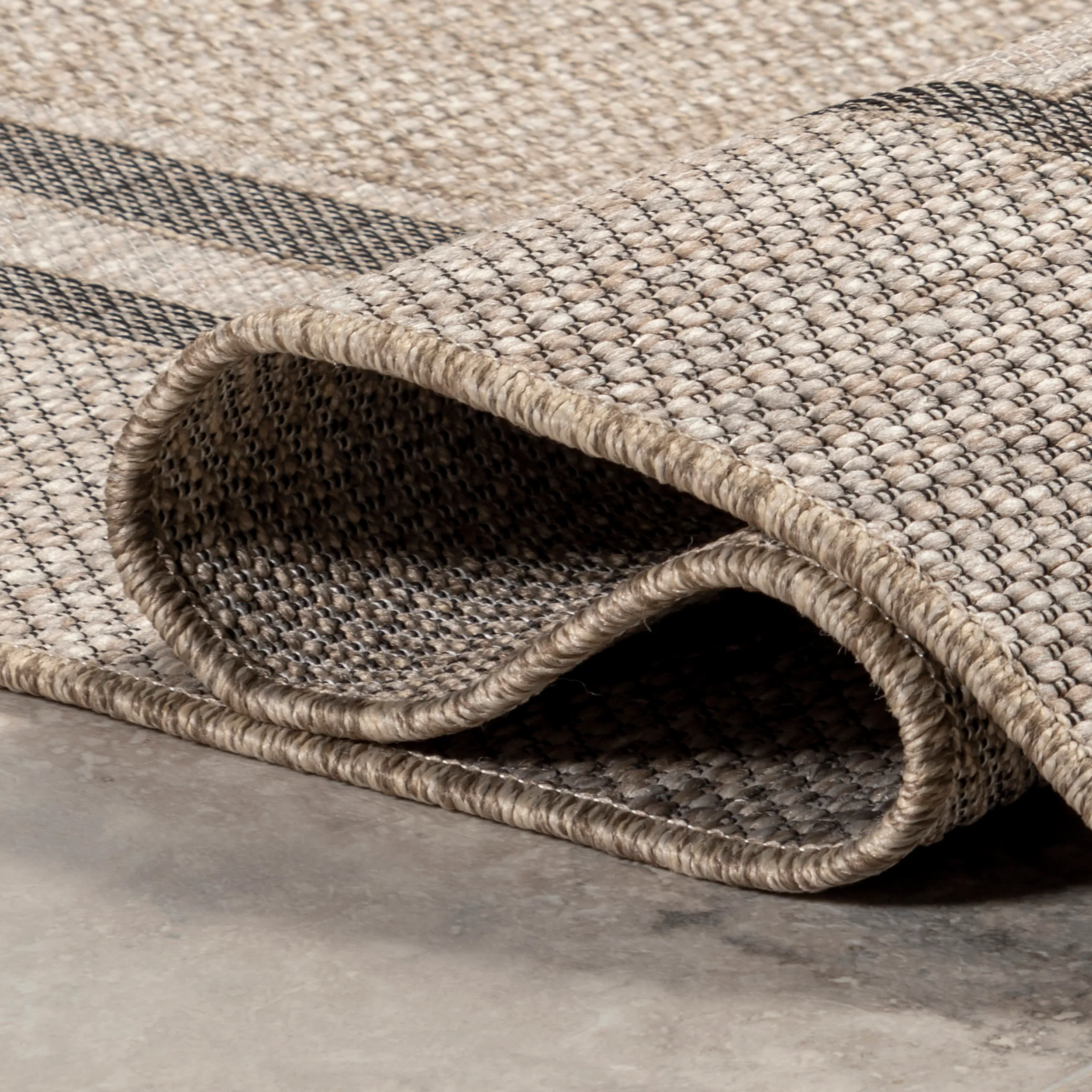 Gertrudis Geometric Tessellated Indoor/Outdoor Rug | Tan - Image 8