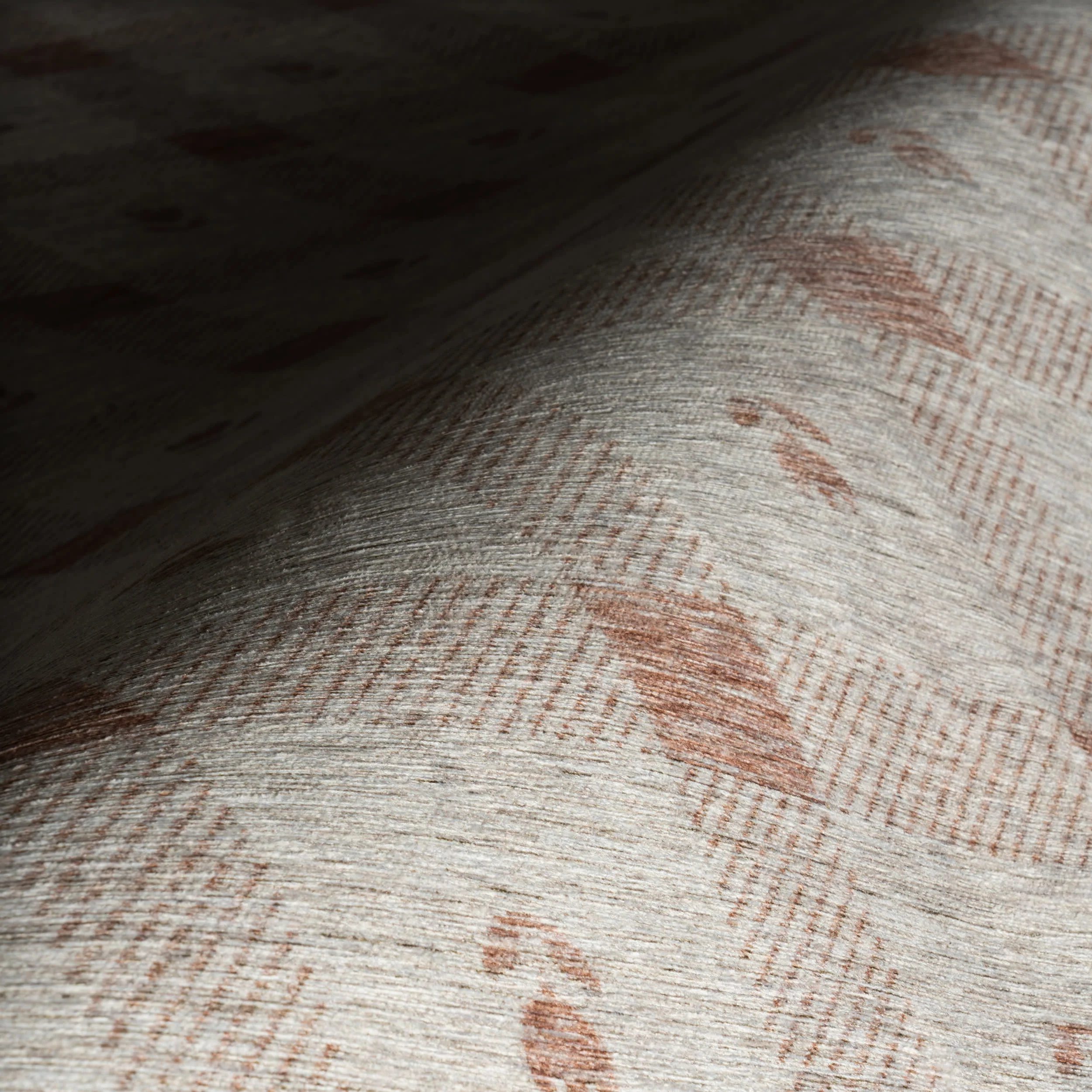 Gingham Machine Washable Rug | Blush - Image 4