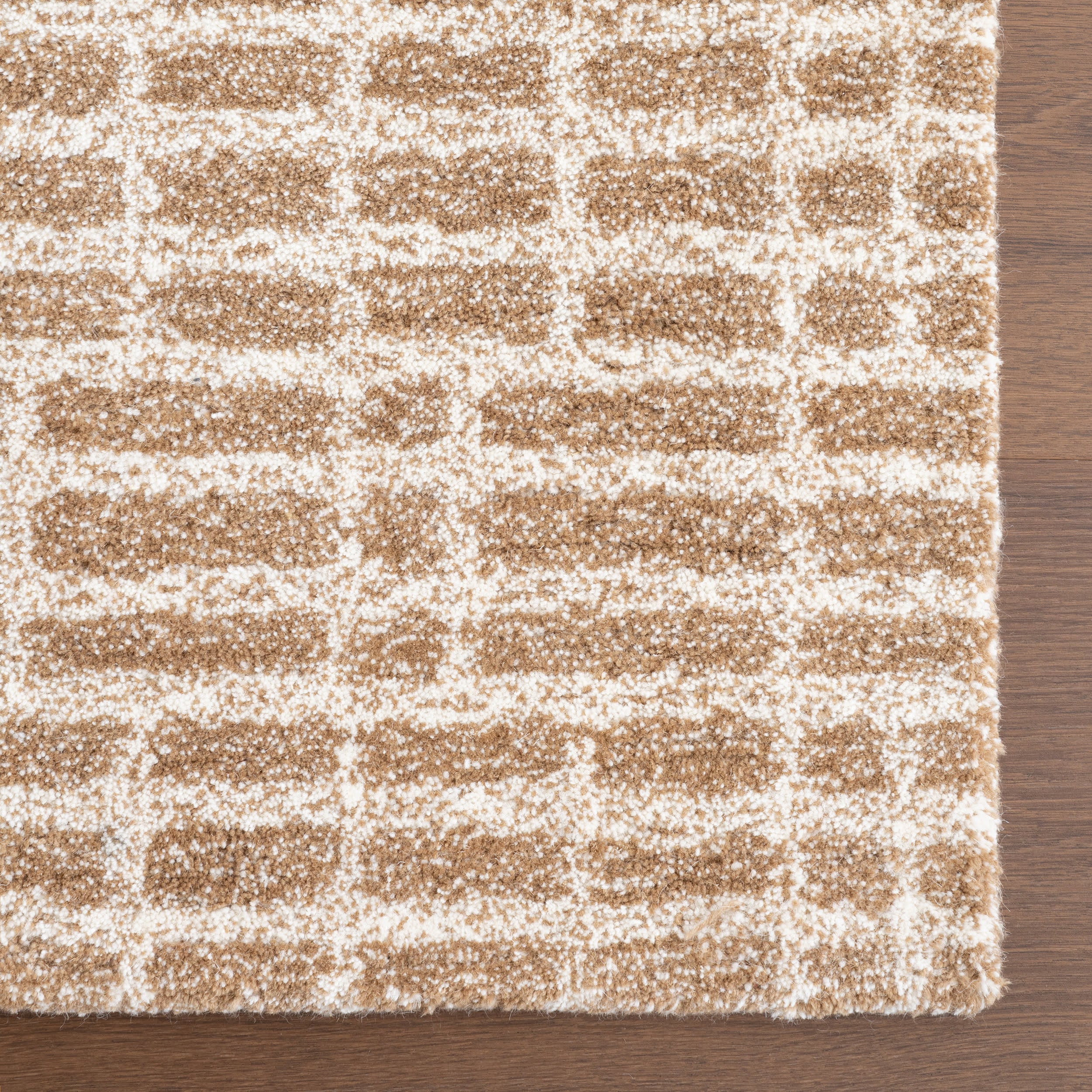 Gio Crosshatch Wool Rug | Beige - Image 4