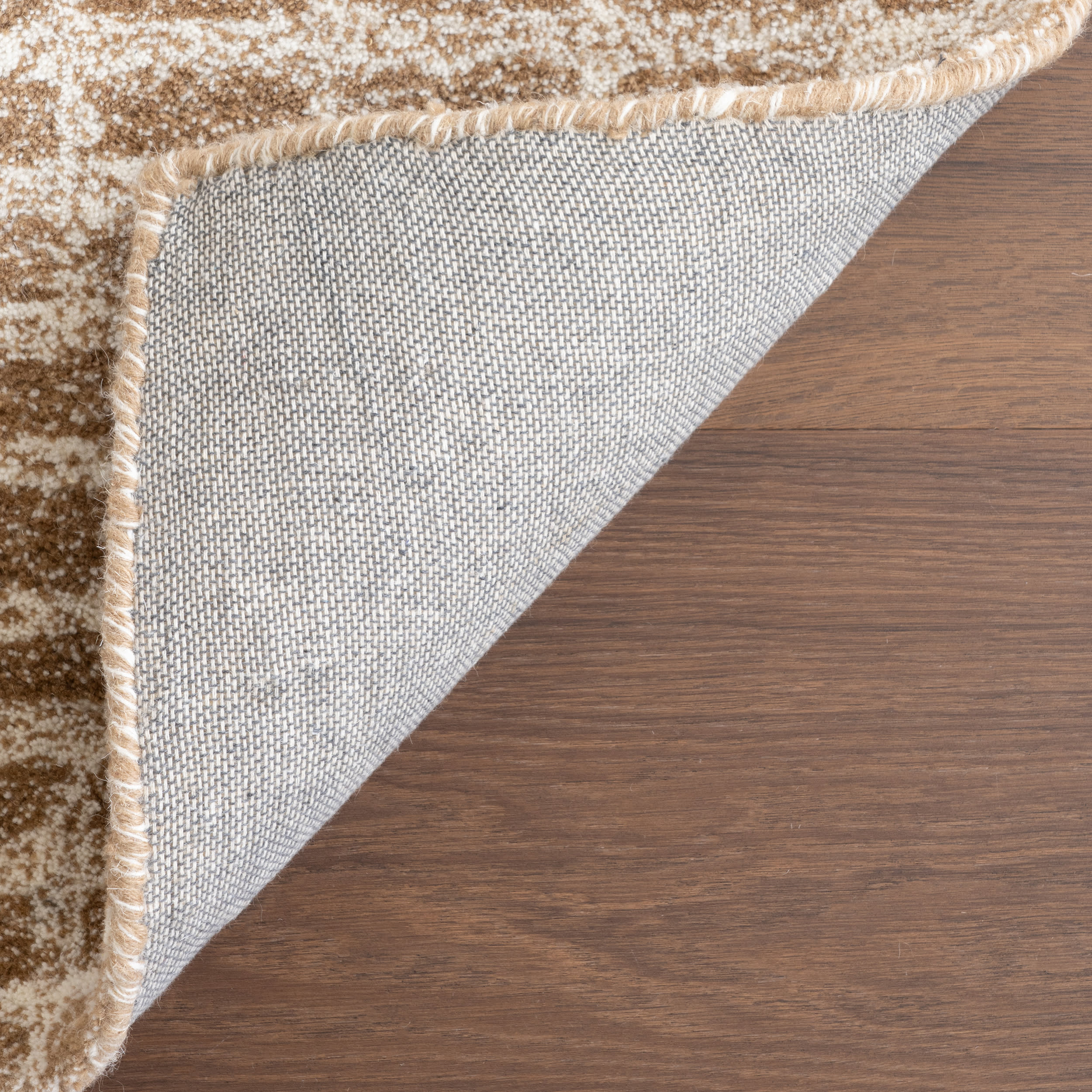 Gio Crosshatch Wool Rug | Beige - Image 6