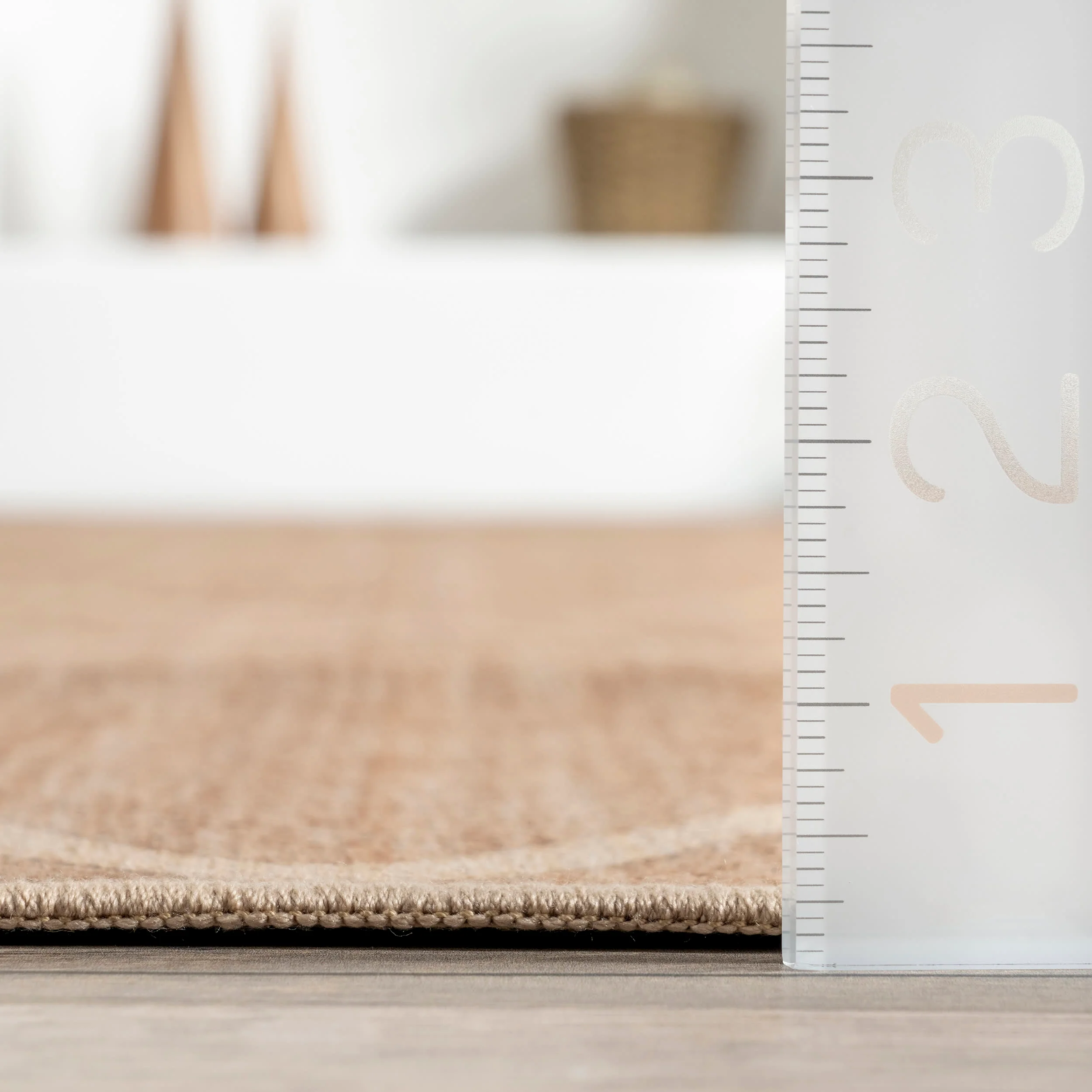 Giselle Easy-Jute Washable Trellis Rug | Ivory - Image 5
