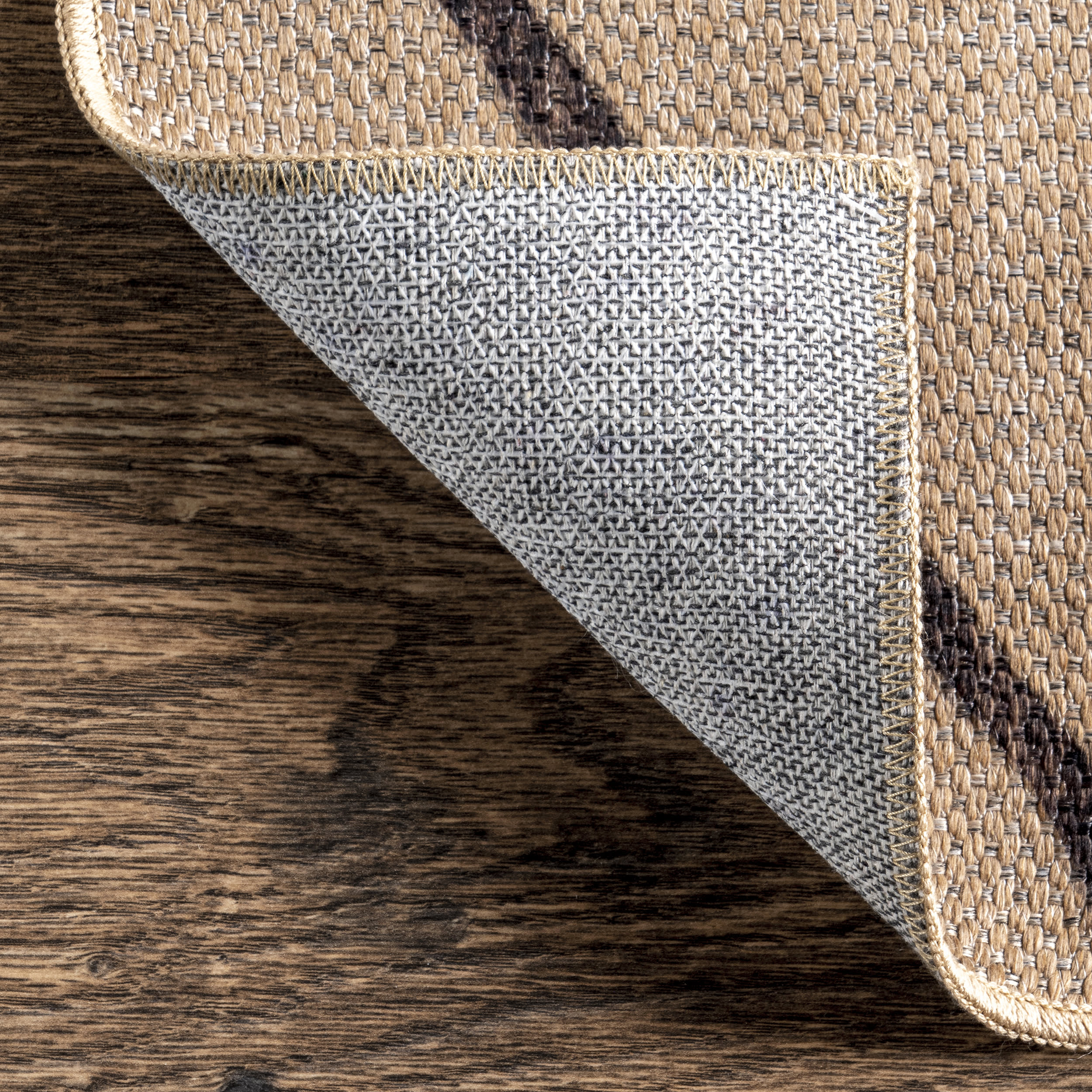 Giselle Easy-Jute Washable Trellis Rug | Natural - Image 6
