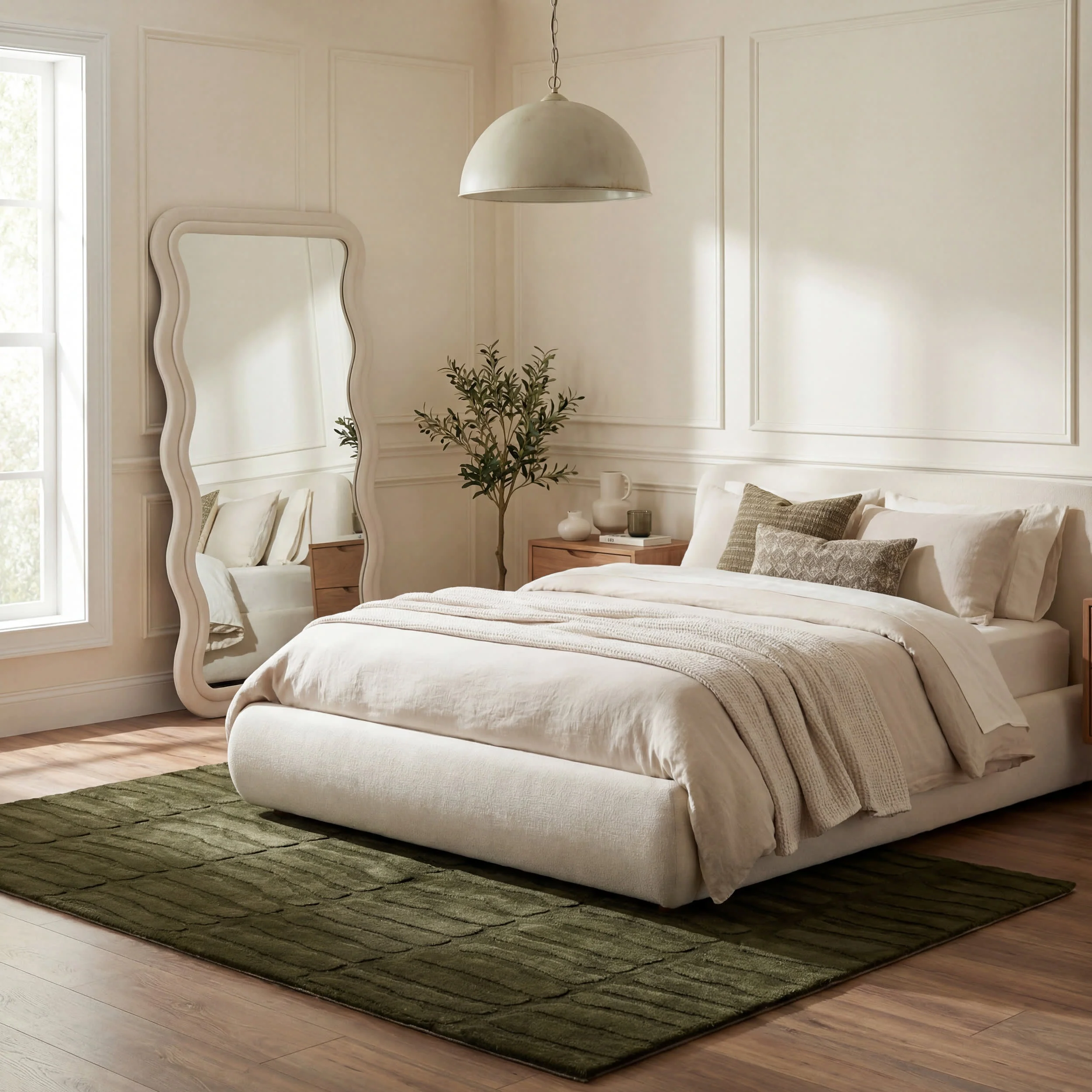 Giselle Solid Cloud Washable Rug | Green - Image 10