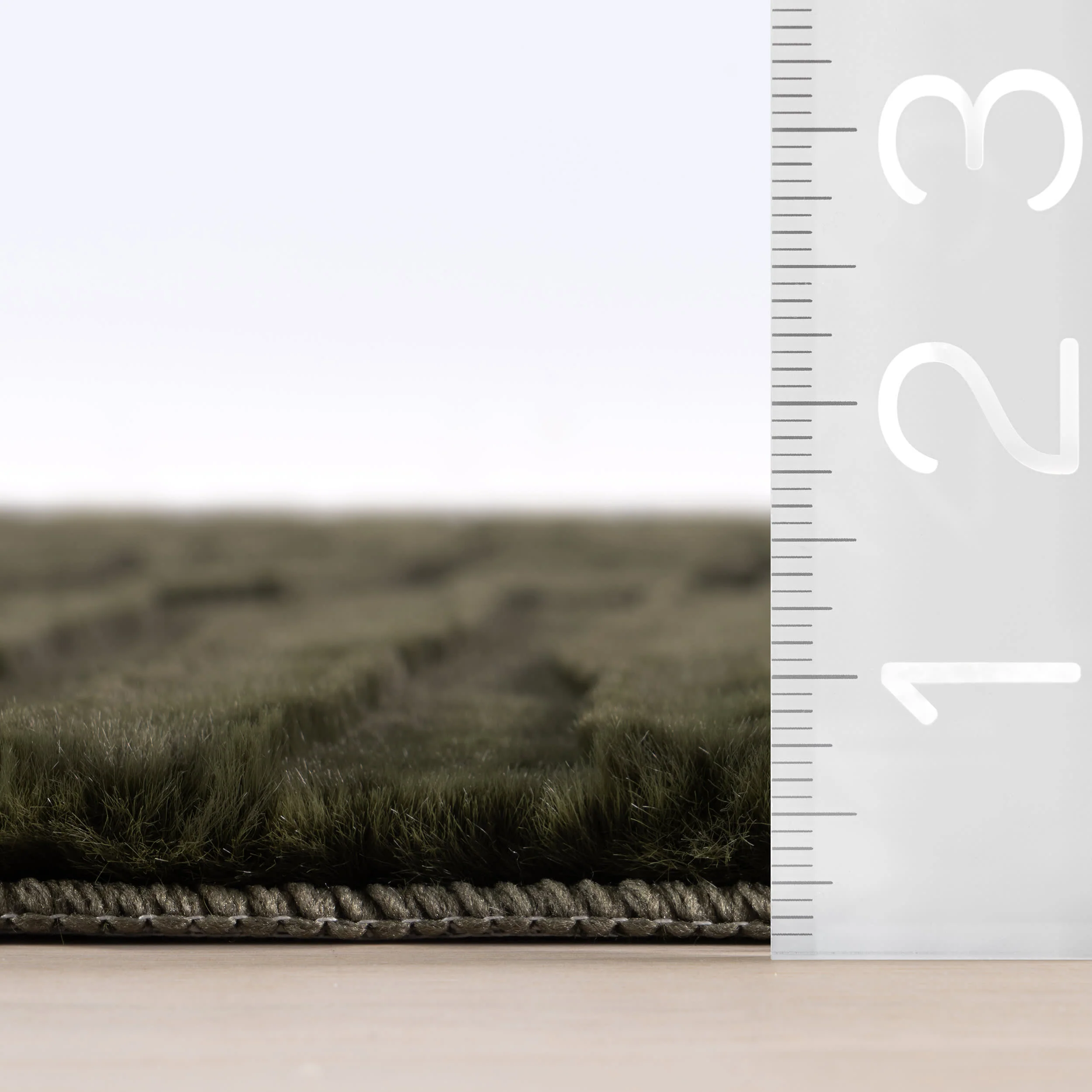 Giselle Solid Cloud Washable Rug | Green - Image 6
