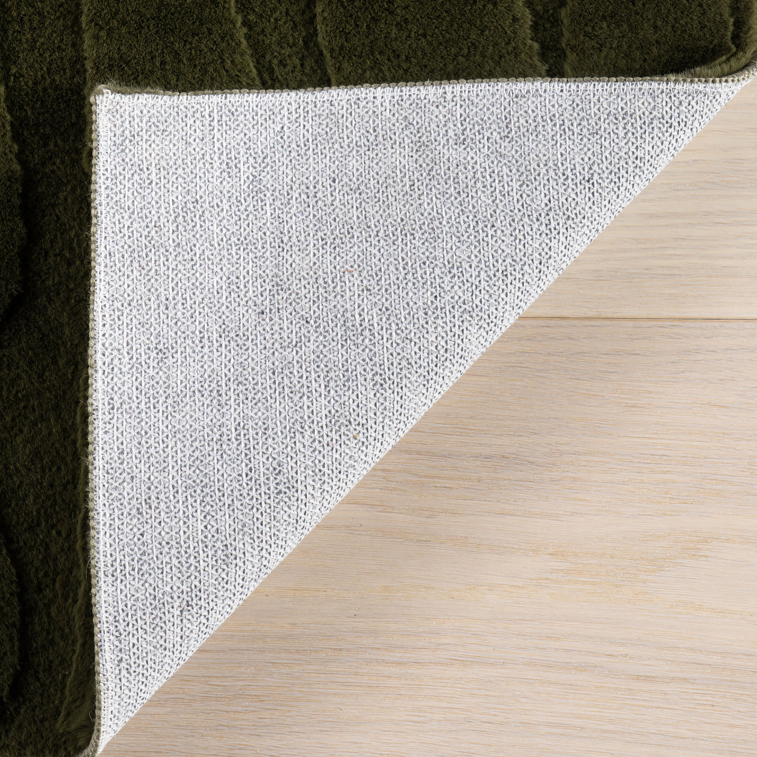 Giselle Solid Cloud Washable Rug | Green - Image 8