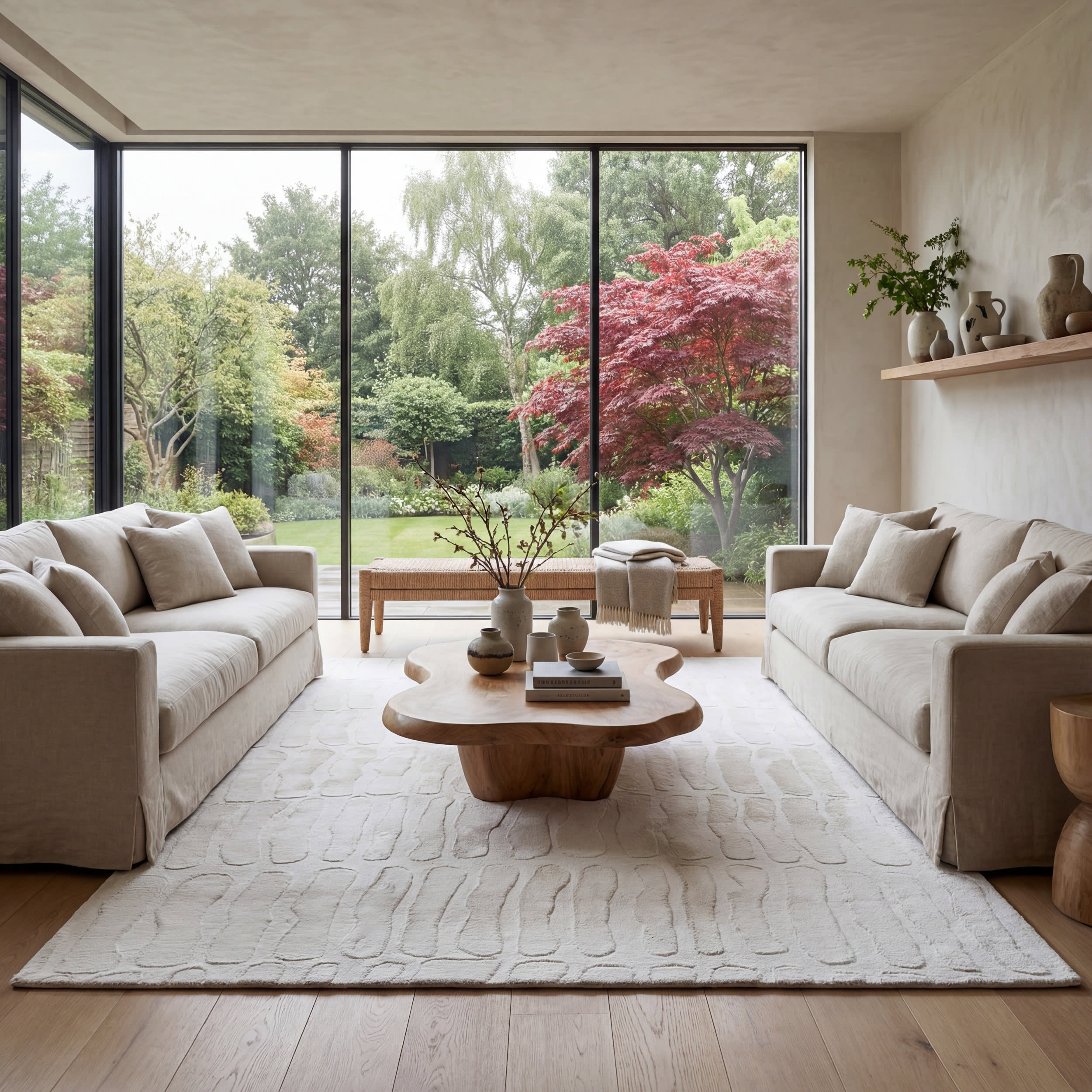 Giselle Solid Cloud Washable Rug | Off White - Image 2