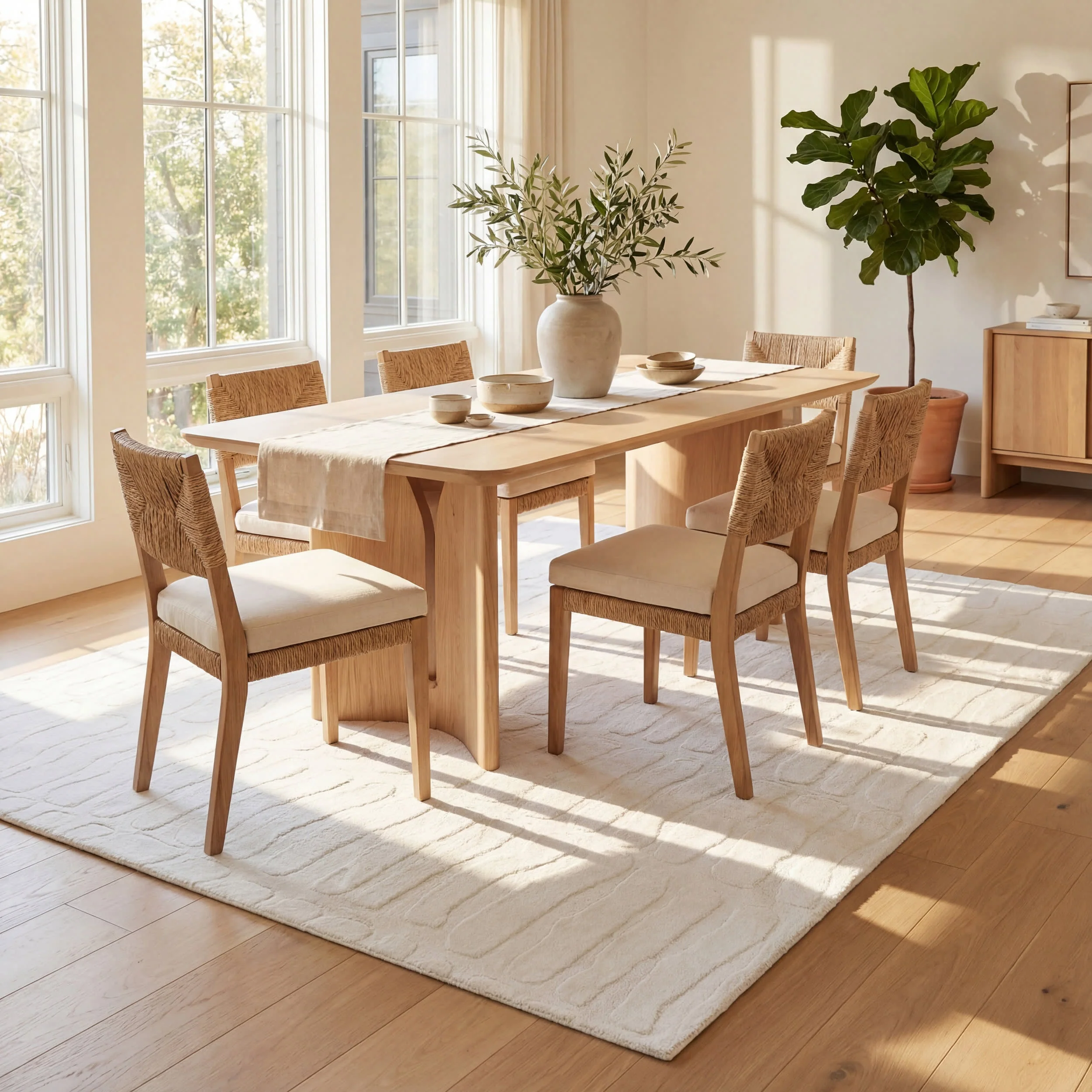 Giselle Solid Cloud Washable Rug | Off White - Image 7