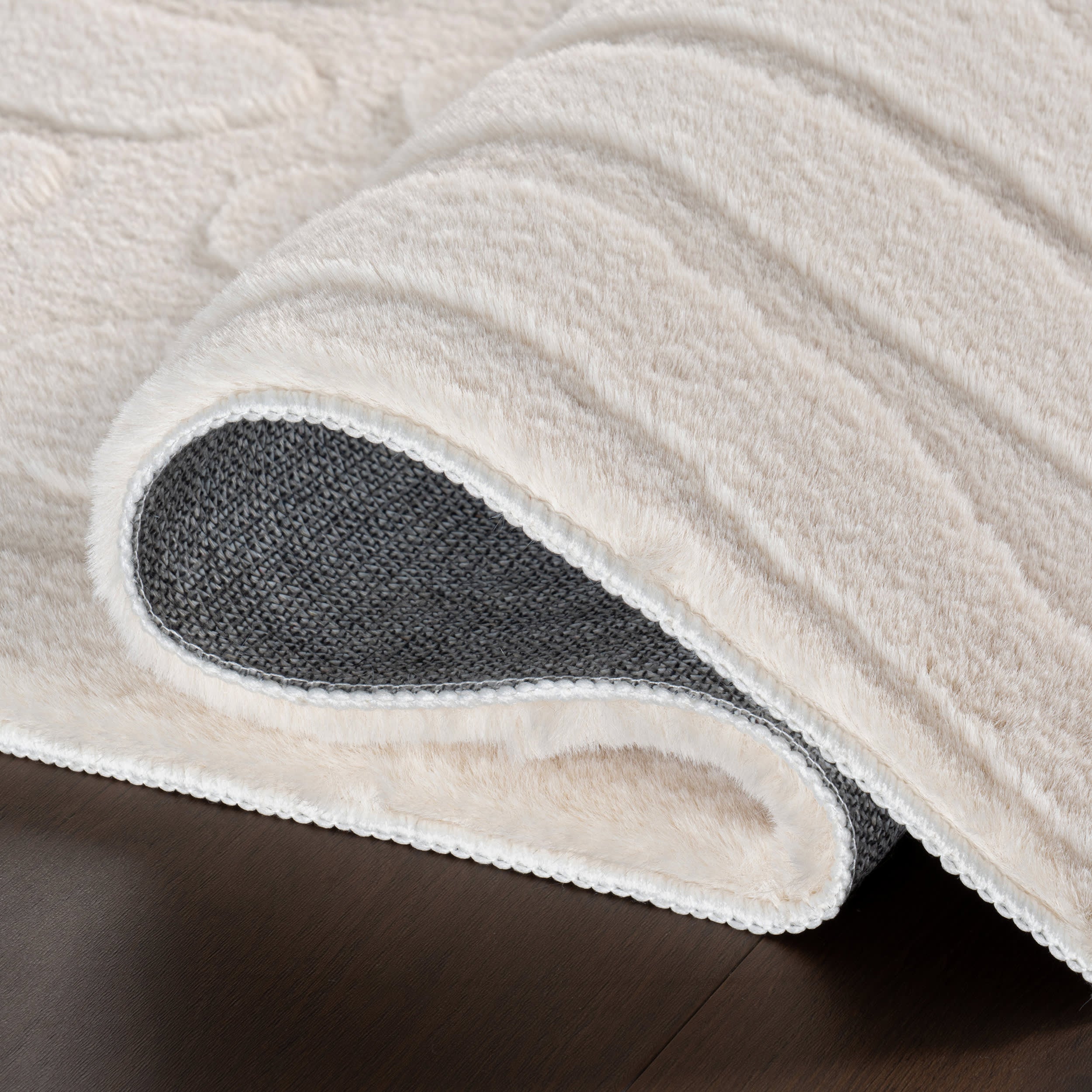 Giselle Solid Cloud Washable Rug | Sand - Image 10