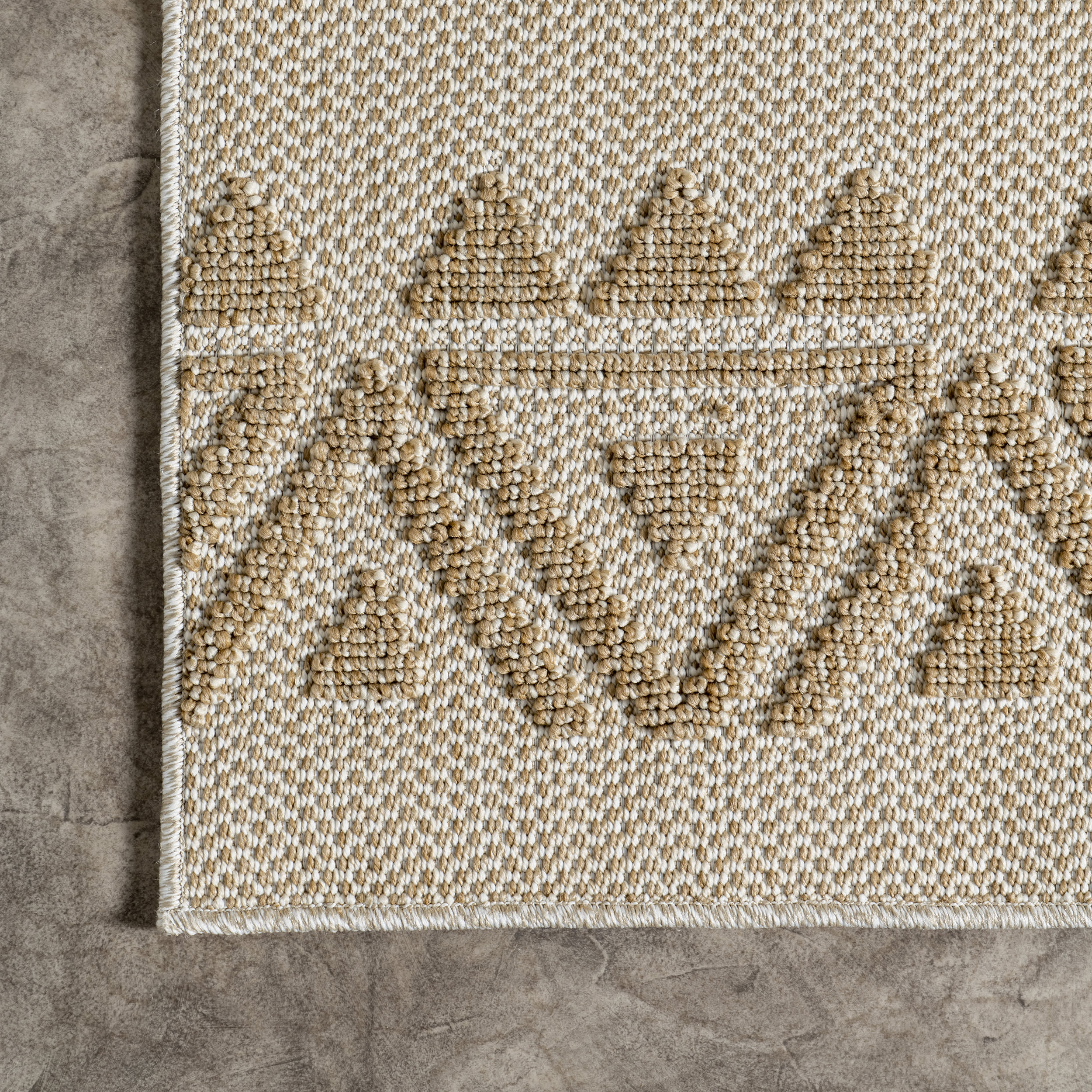 Glenda Indoor/Outdoor Banded Rug | Beige - Image 3