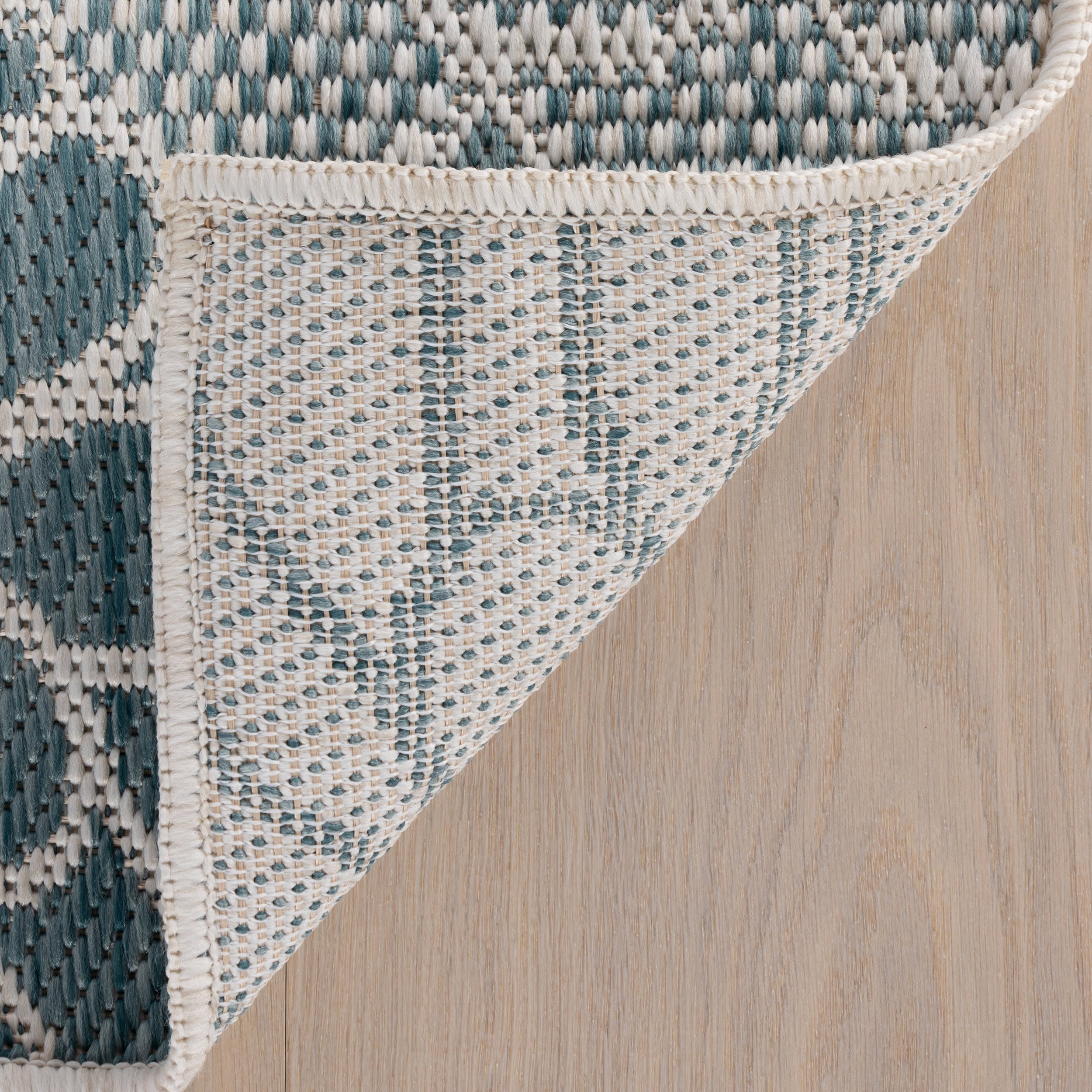 Golda Coastal Floral Indoor/Outdoor Rug | Blue - Image 8