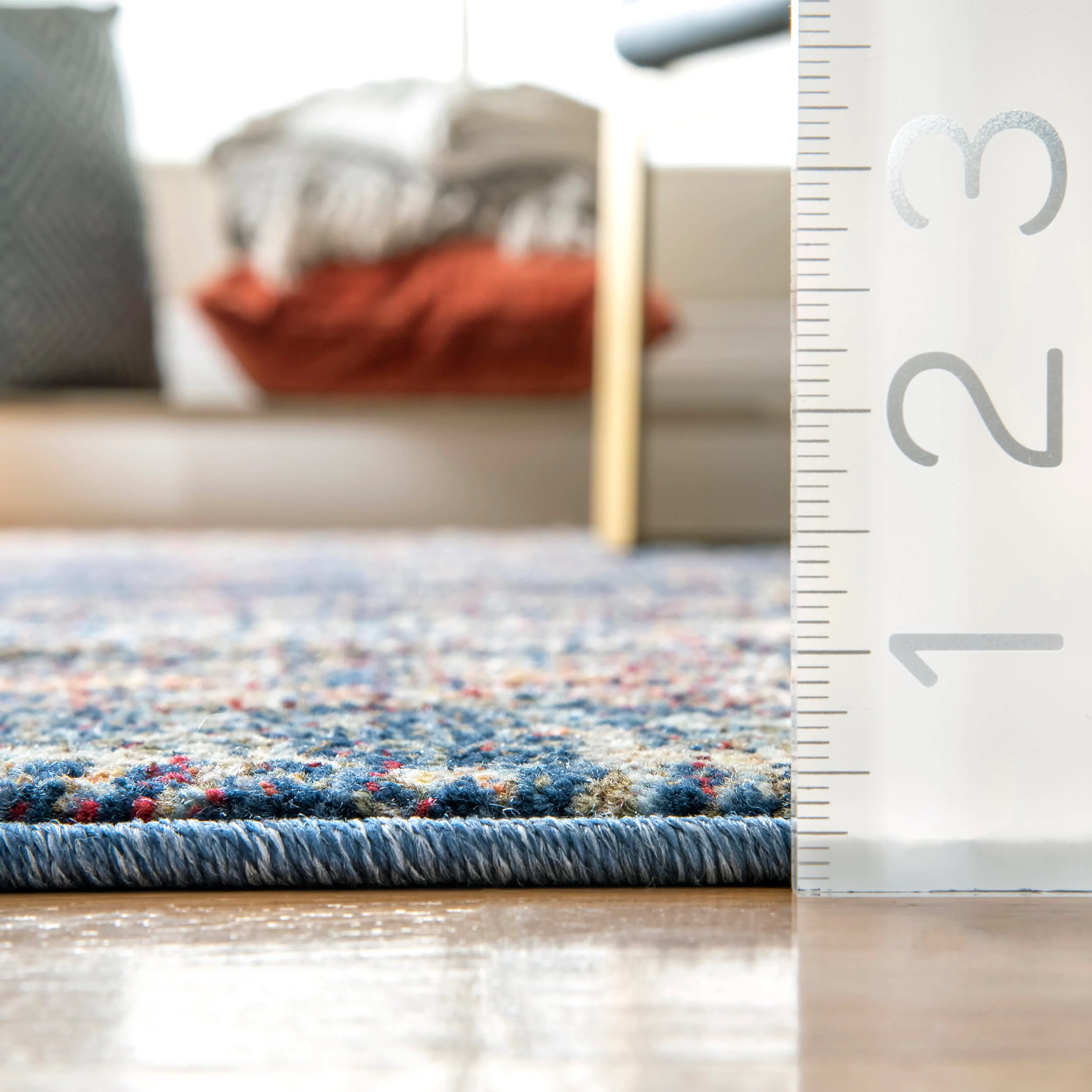 Gothic Striped Rug | Blue - Image 5