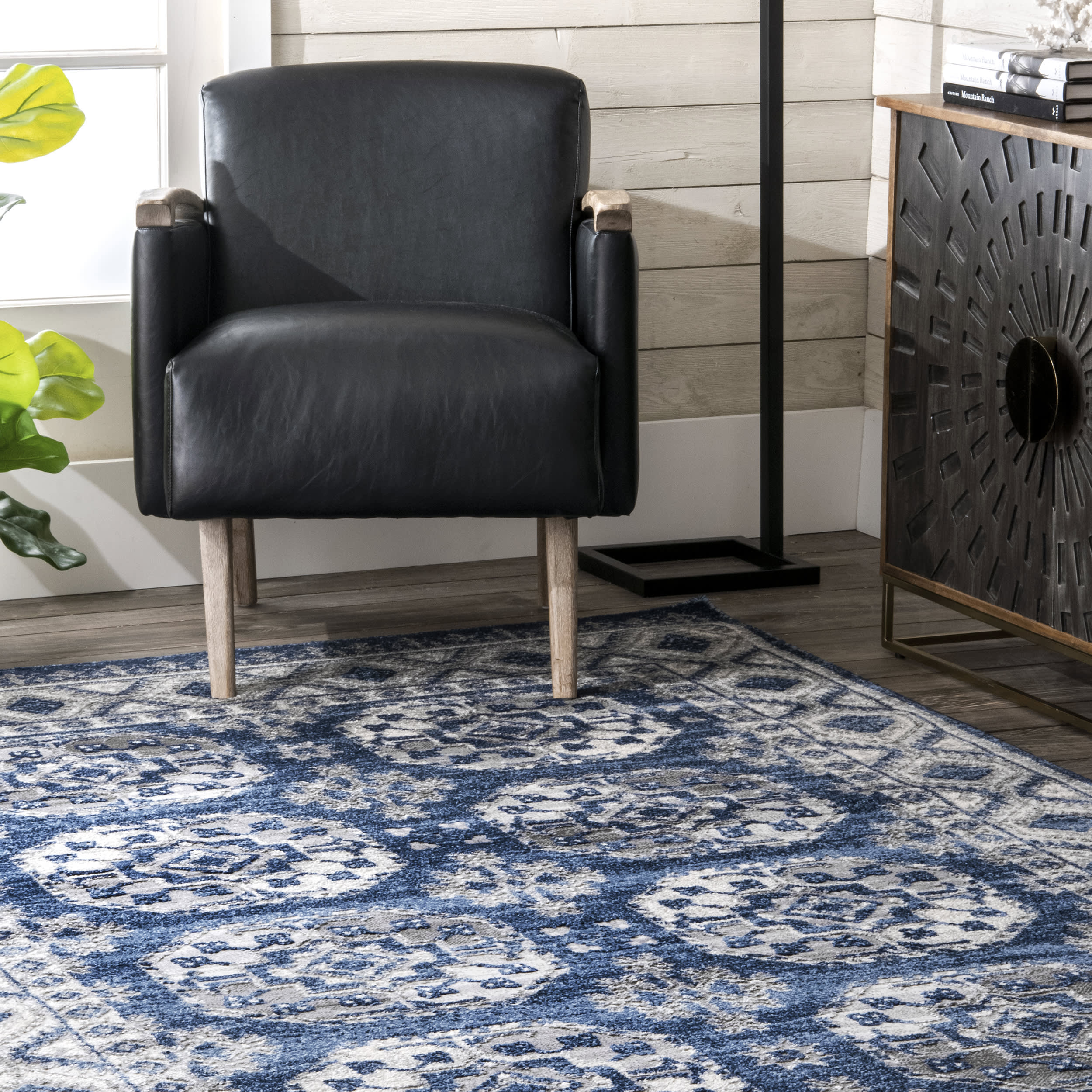 Gothic Vintage Rug | Blue - Image 4