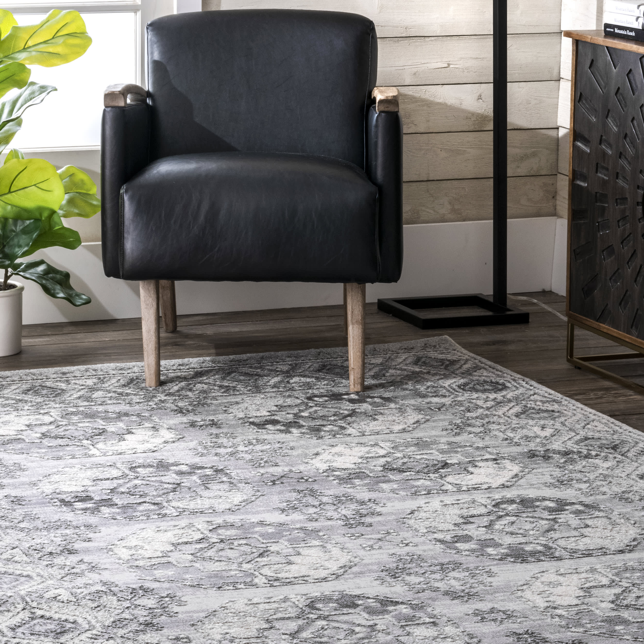 Gothic Vintage Rug | Grey - Image 4