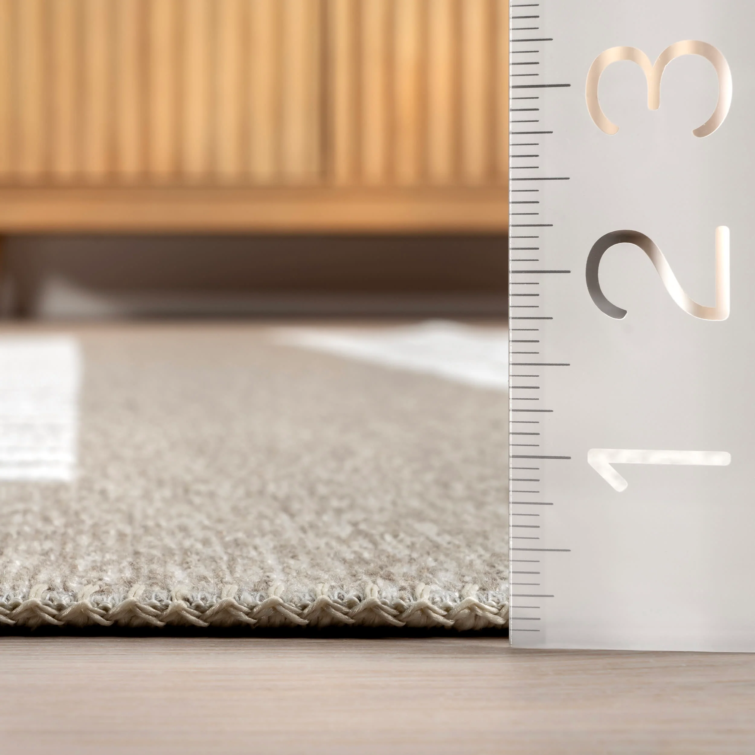 Gracia Geometric Reversible Washable Rug | Beige - Image 6
