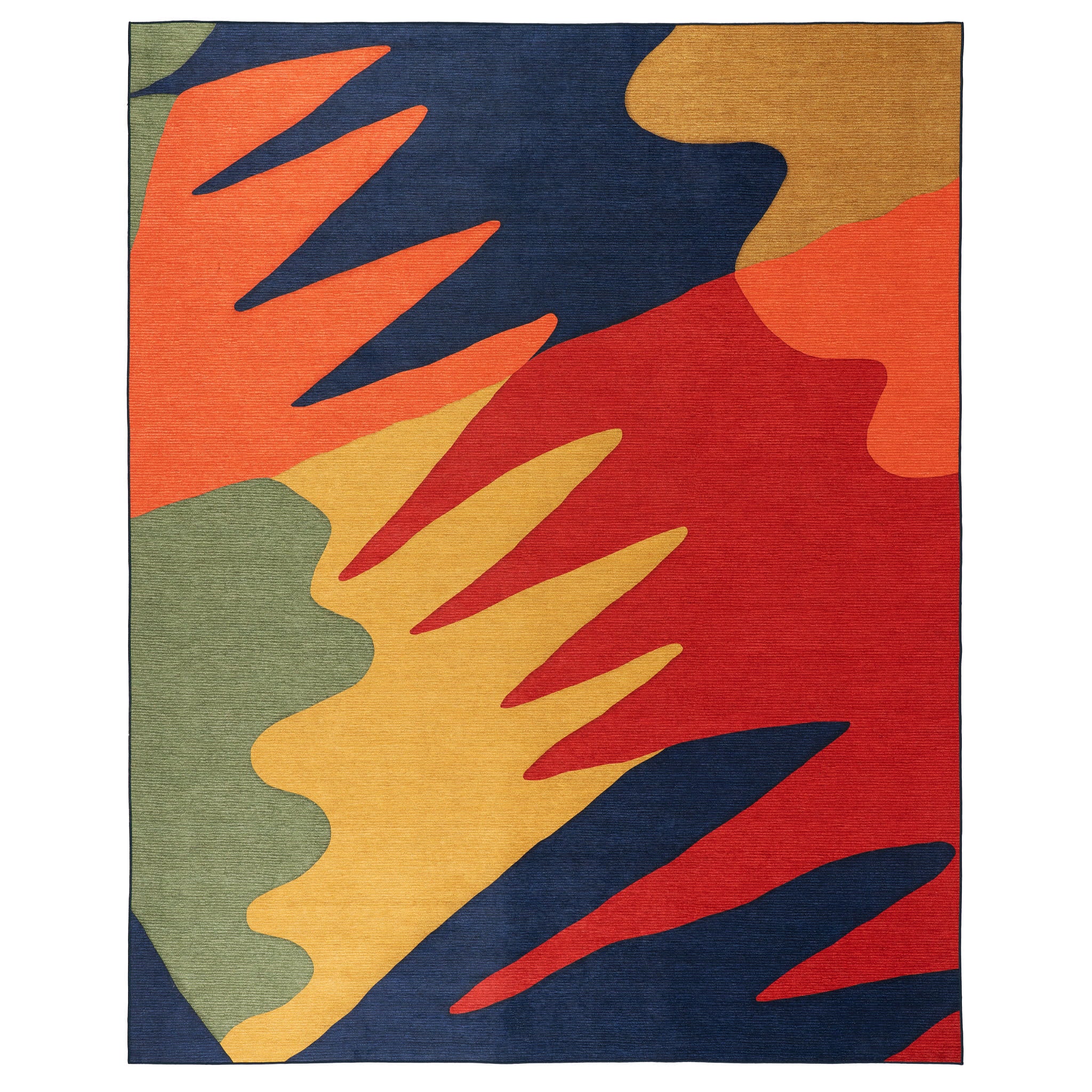 Graphic Machine Washable Rug | Multi - Image 2