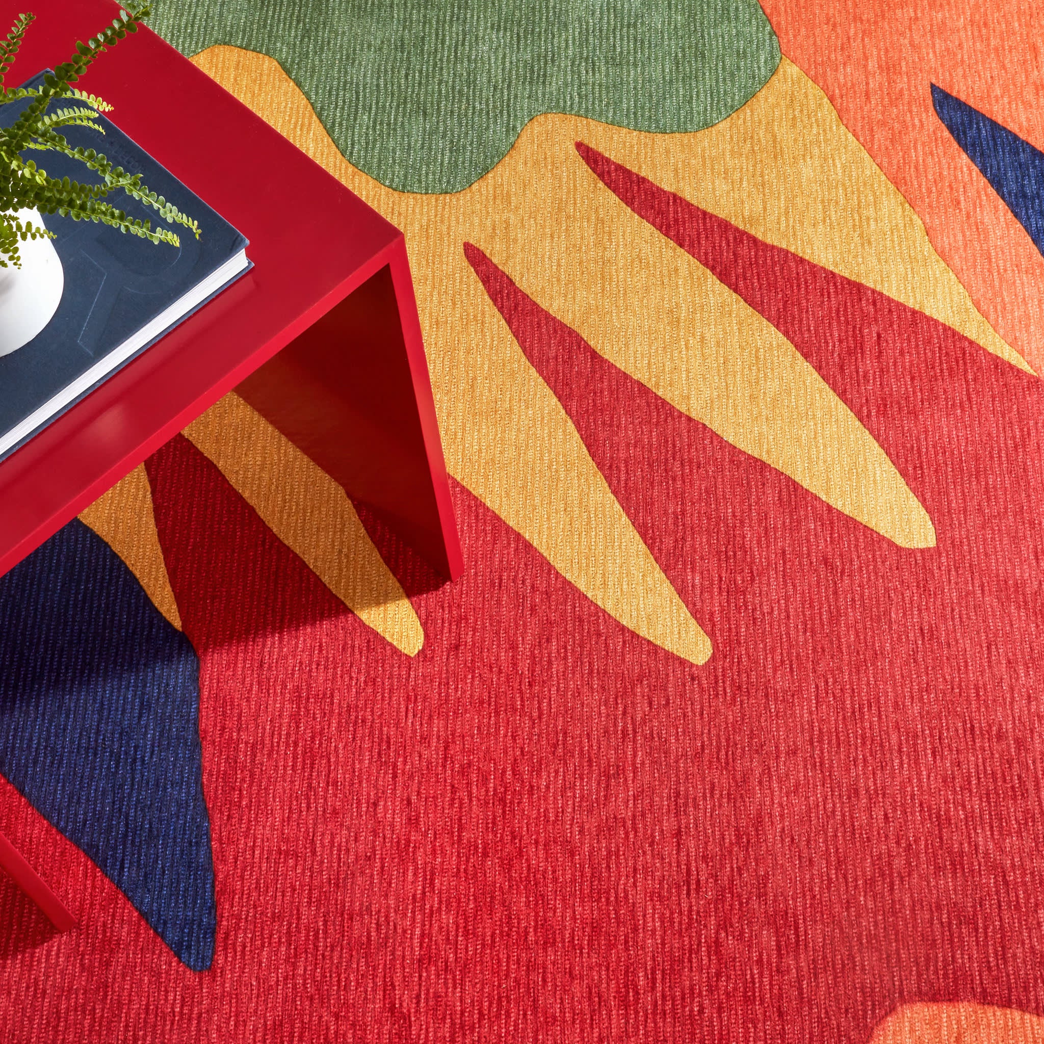 Graphic Machine Washable Rug | Multi - Image 4