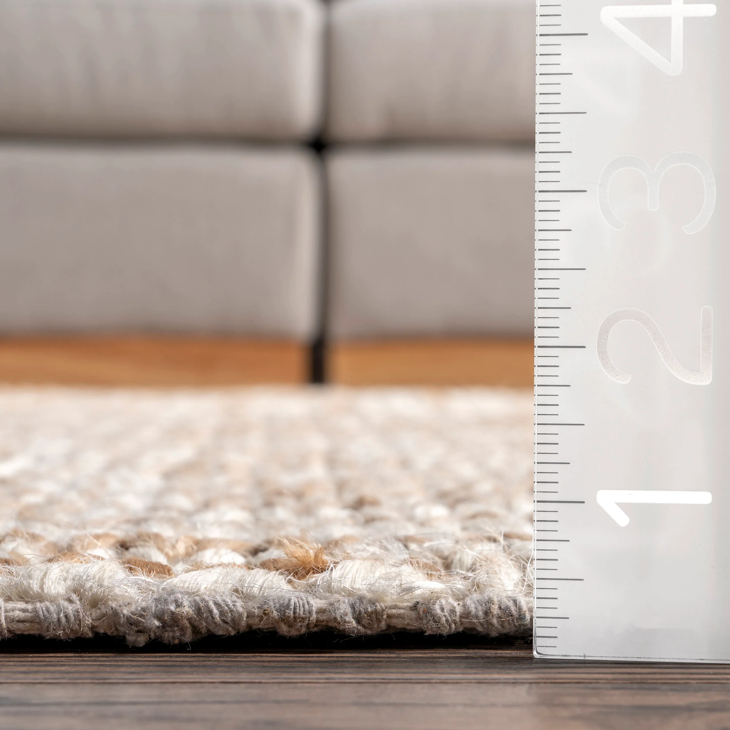 Grassland Handwoven Jute Rug | Ivory - Image 4
