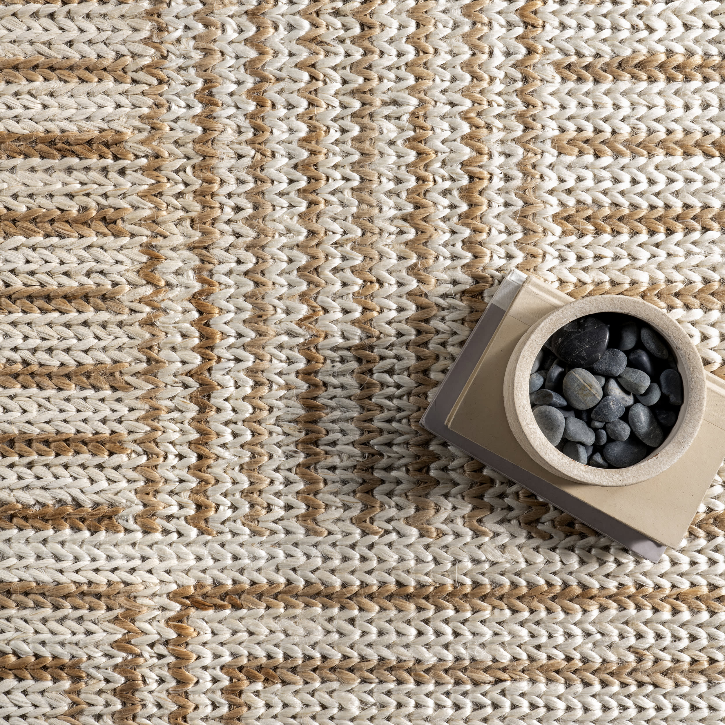 Grassland Handwoven Jute Rug | Ivory - Image 6